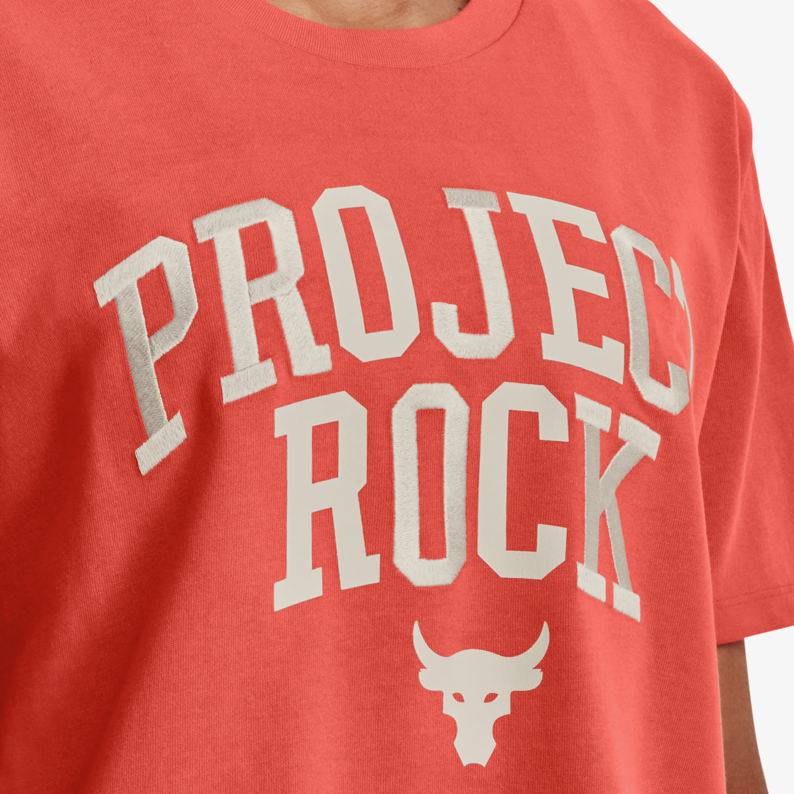 Tricouri  Under Armour Project Rock Heavyweight Campus T-Shirt Orange