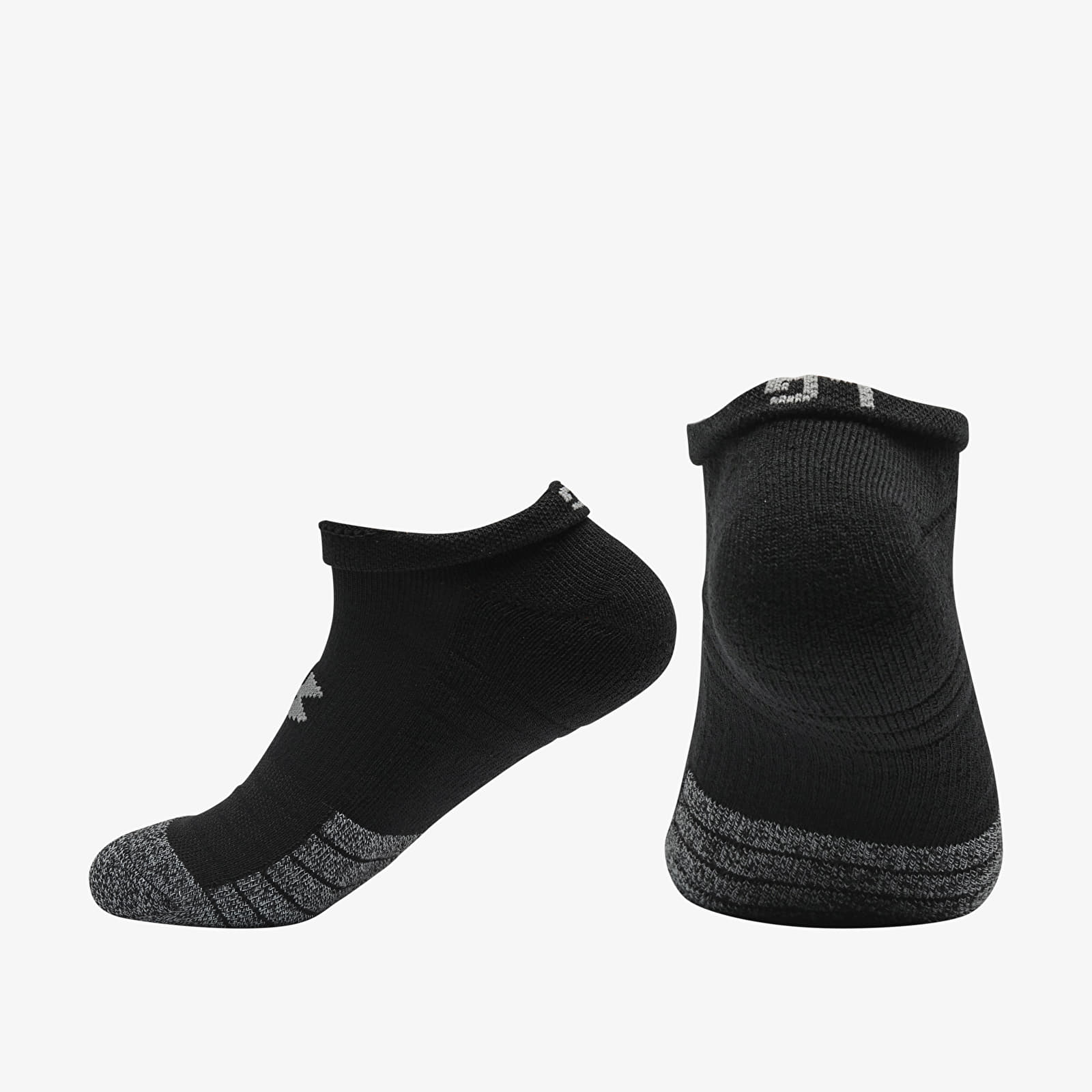 Calzetti Under Armour Heatgear No Show 3-Pack Socks Black