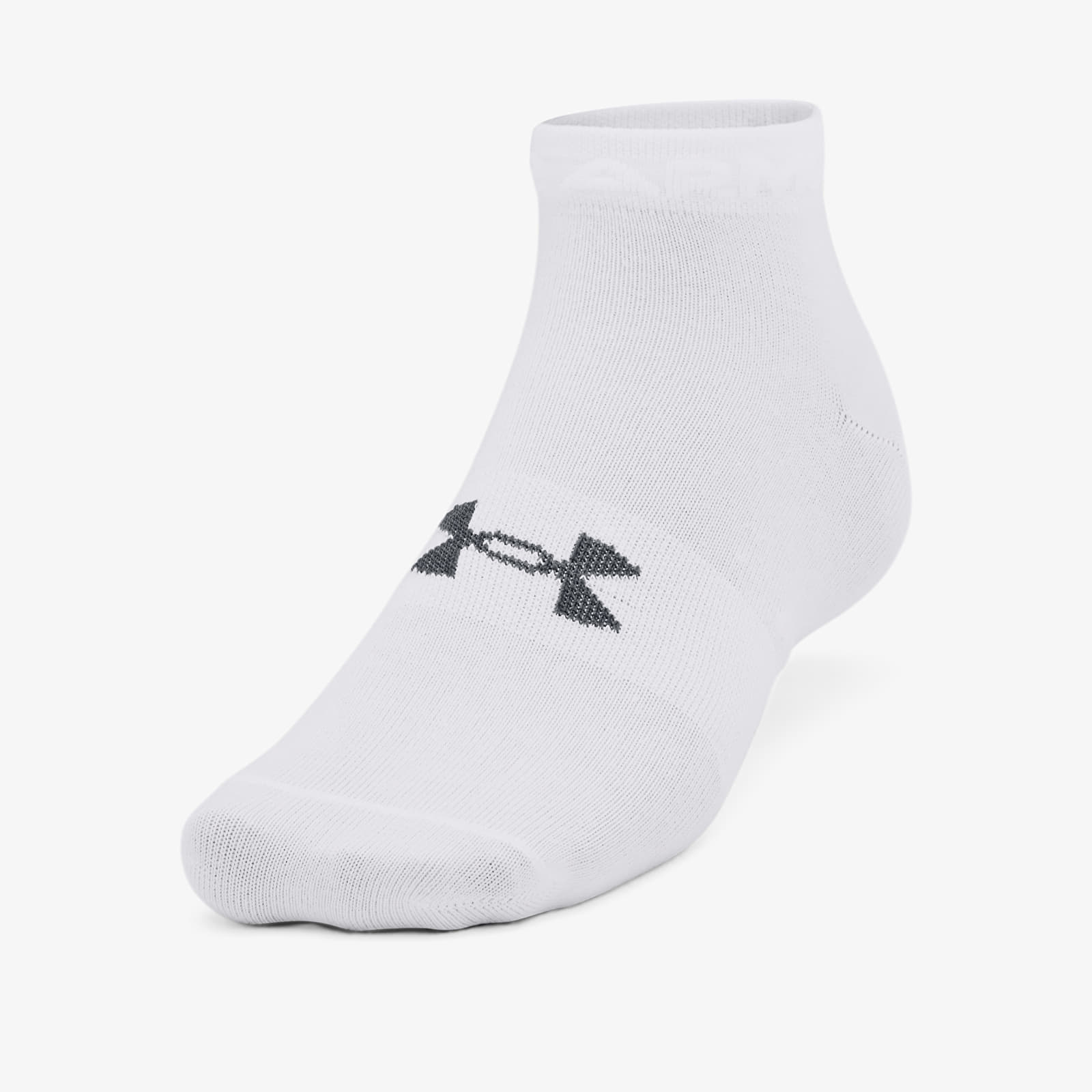 Zoknik Under Armour ESSential Low Cut 3Pk White/ White/ Pitch Gray