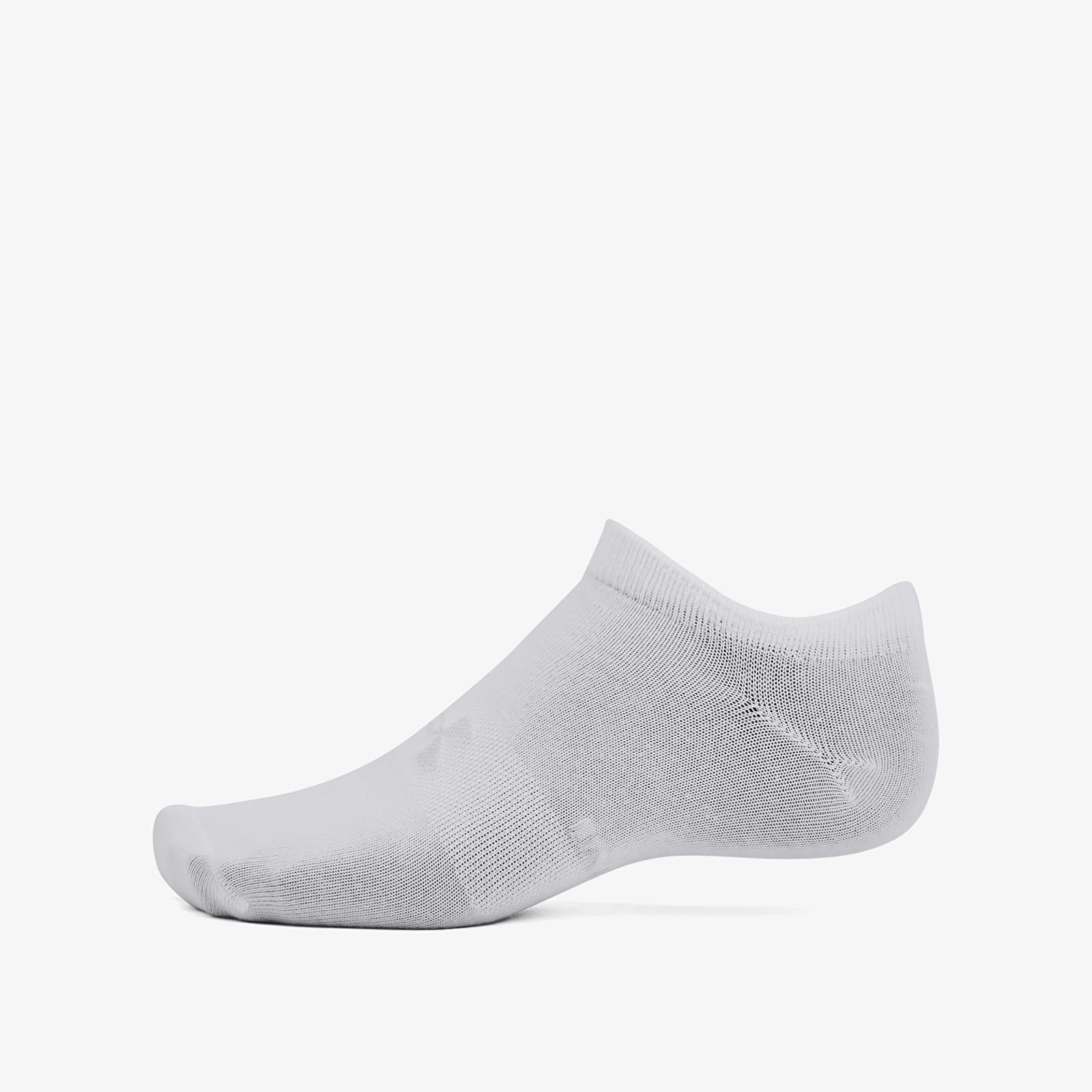 Șosete Under Armour Essential No Show 6-Pack White/ White/ Halo Gray