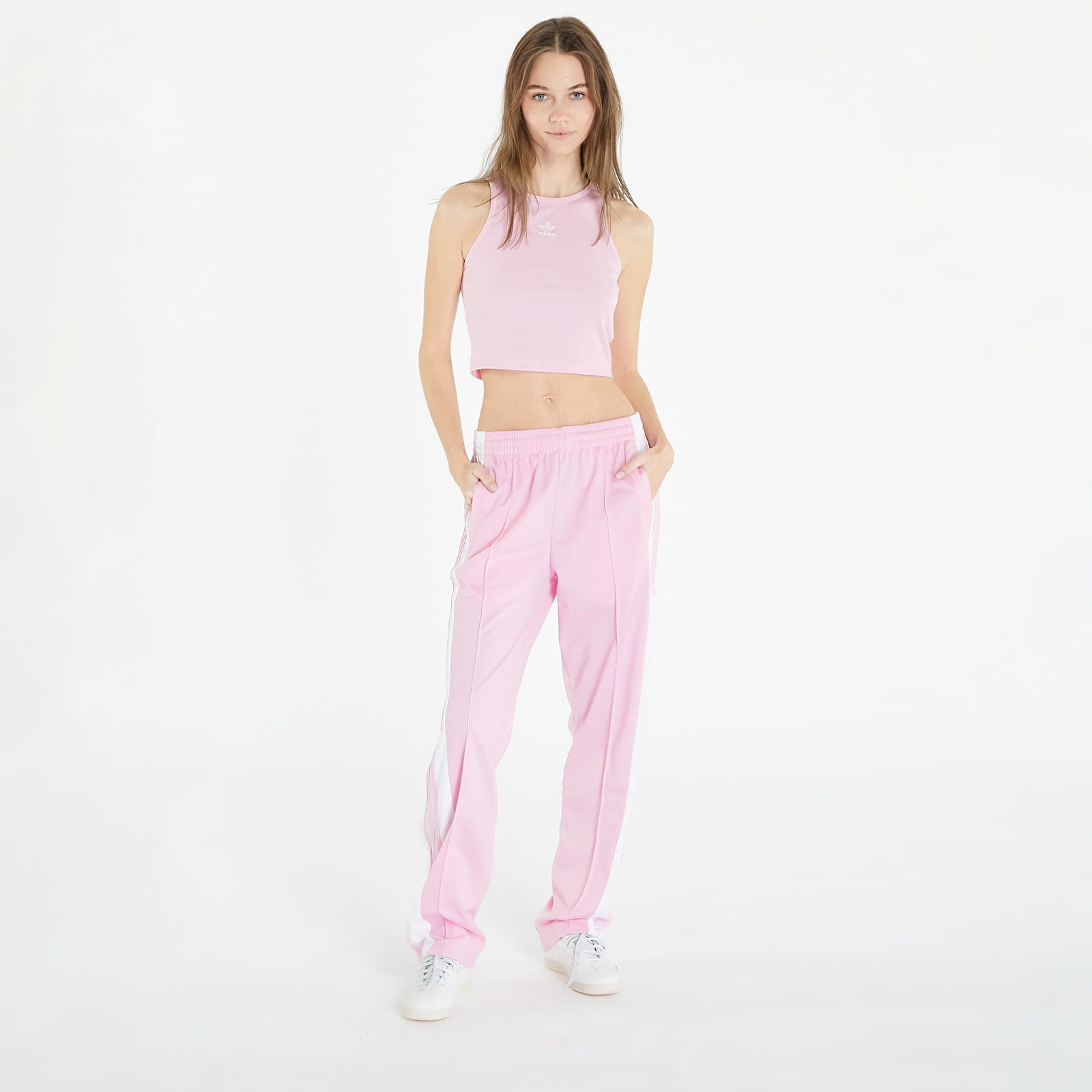 Ujjatlan pólók adidas Adicolor Essentials Rib Tank Top True Pink