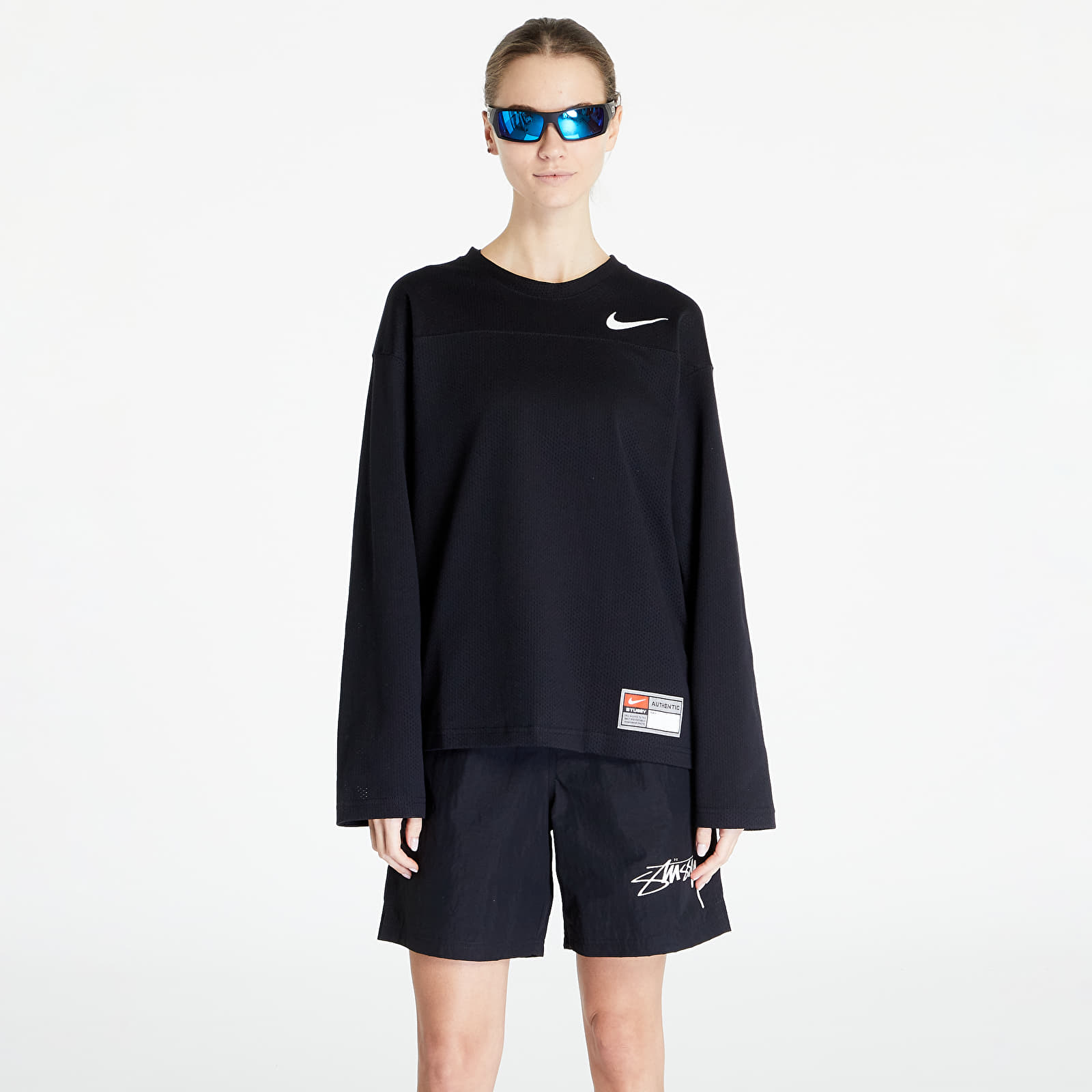 Magliette Nike U NRG x Stüssy Long-Sleeve Top Black/ Sail