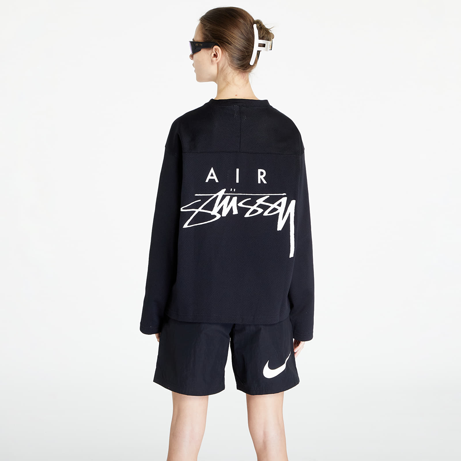 Magliette Nike U NRG x Stüssy Long-Sleeve Top Black/ Sail