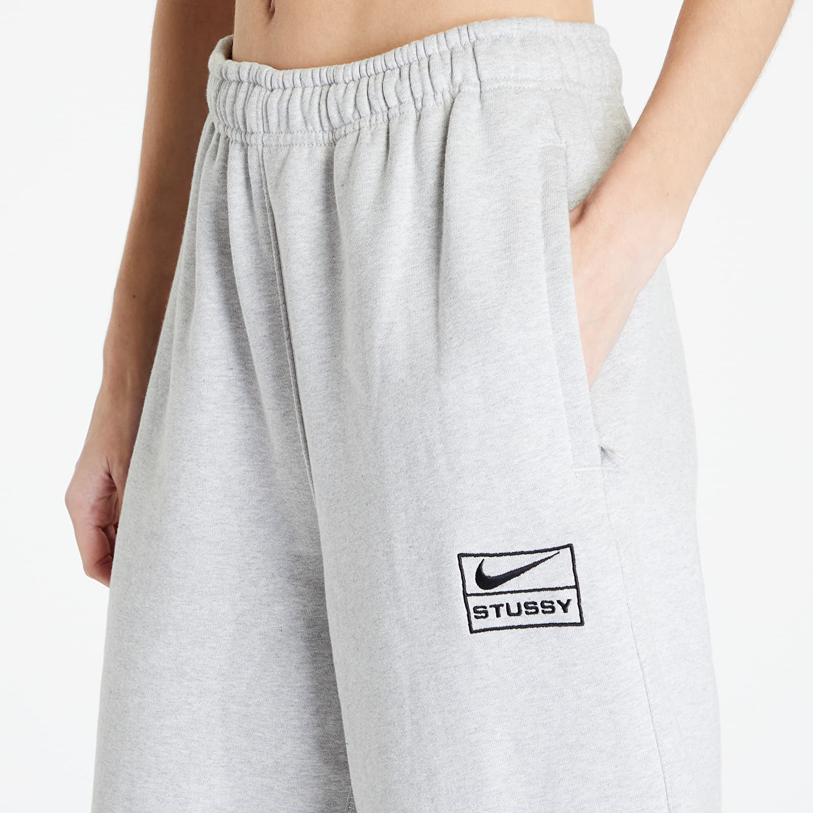 Nike x stussy nrg br fleece pant gray discount