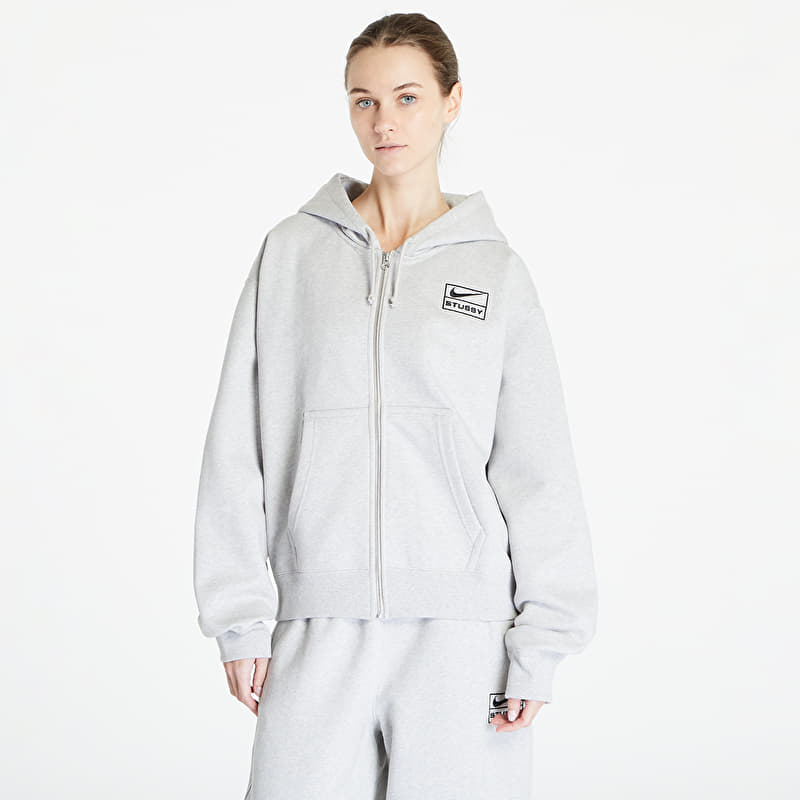 Stussy × Nike NRG Hoddie Grey XL Nike U NRG x Stüssy Full-Zip Fleece Hoodie Grey Heather/ Black