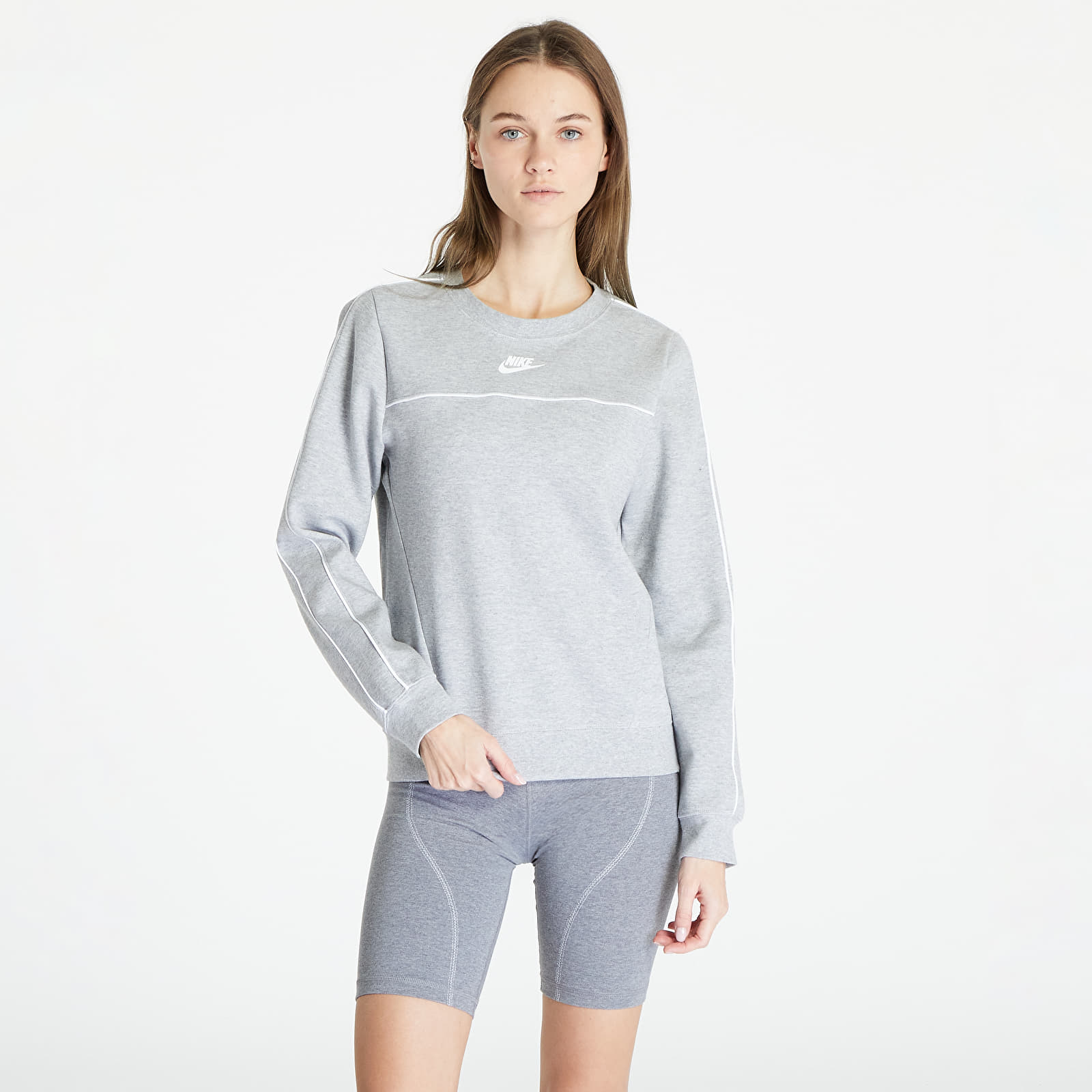 Nike - w nsw millenium essential fleece hoody grey