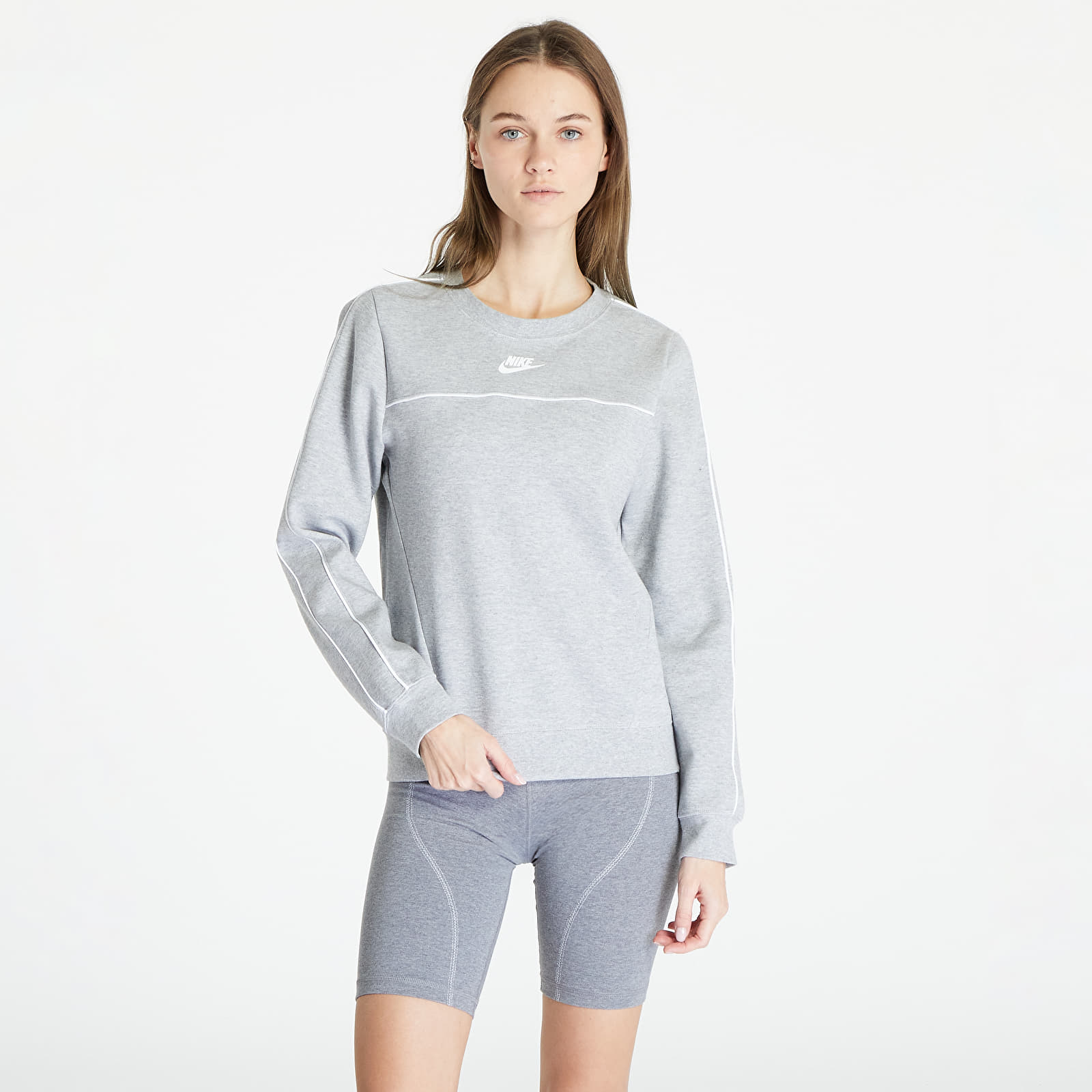 Mikiny Nike W NSW Millenium Essential Fleece Hoody Grey