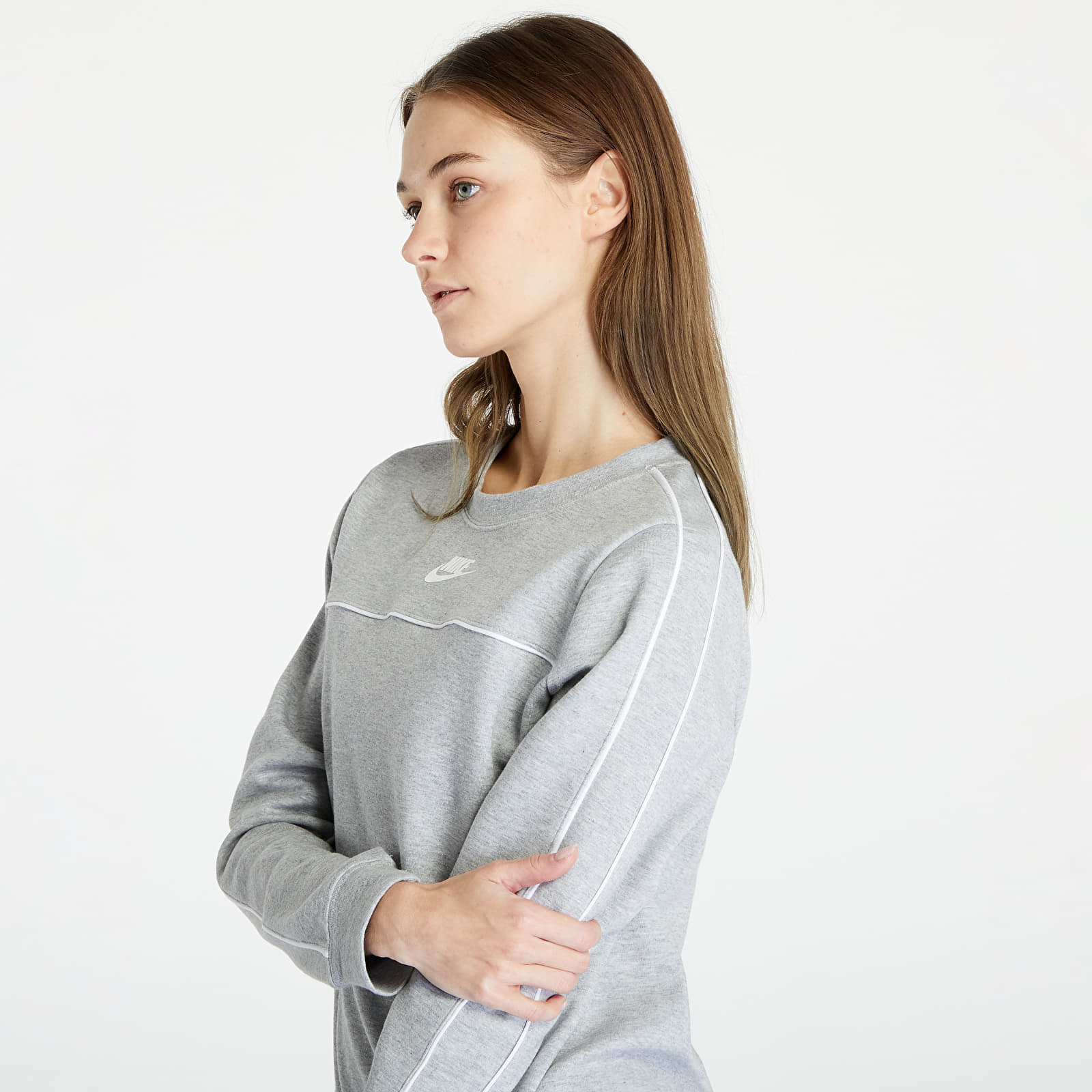Mikiny Nike W NSW Millenium Essential Fleece Hoody Grey