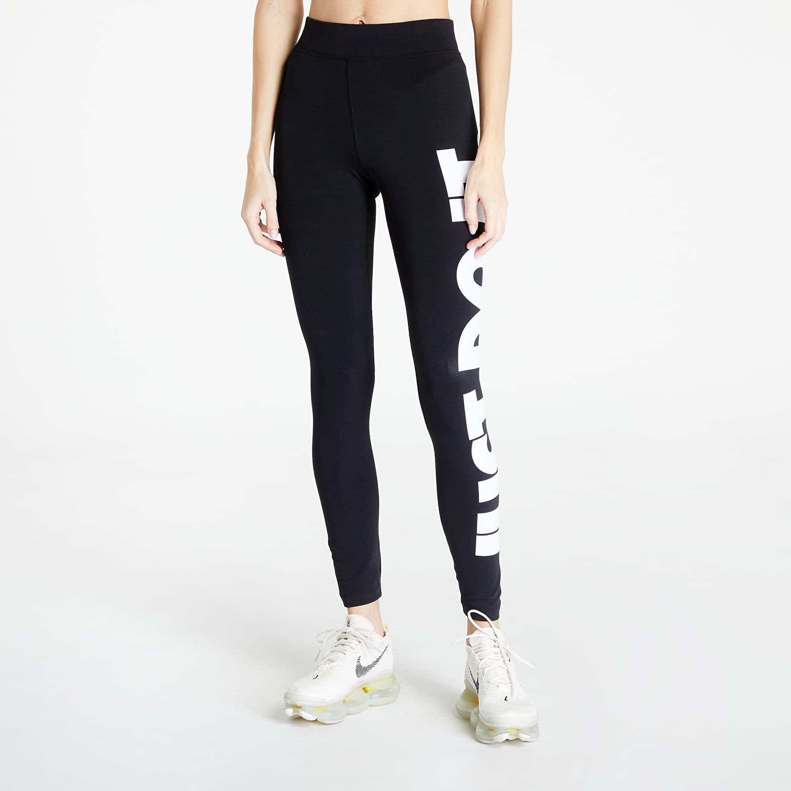 Levně Nike Sportswear Women's High-Rise Leggings Black/ White