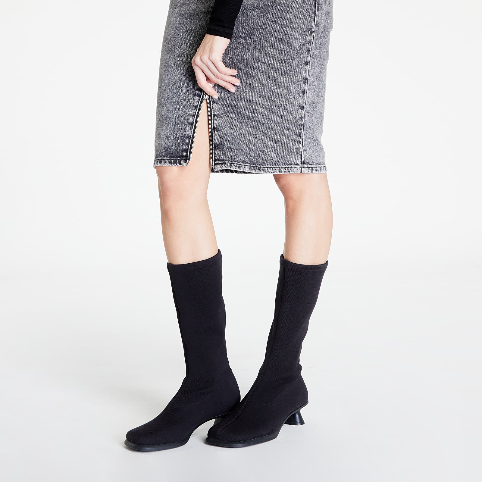 Sukně Diesel De-Pencil-Z Skirt Black/ Blue