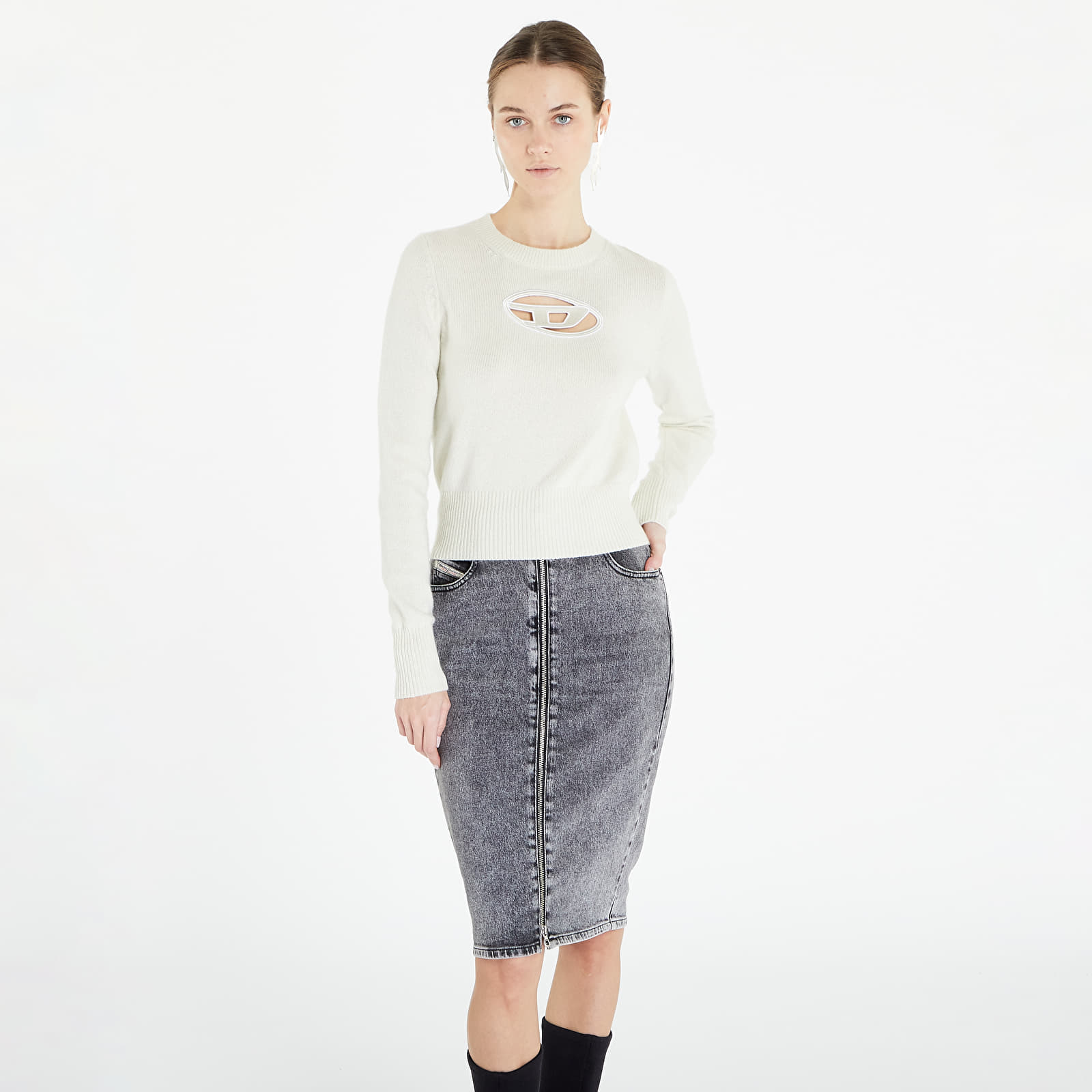 Sweaters Diesel M-Areesa Knitwear Silver Green
