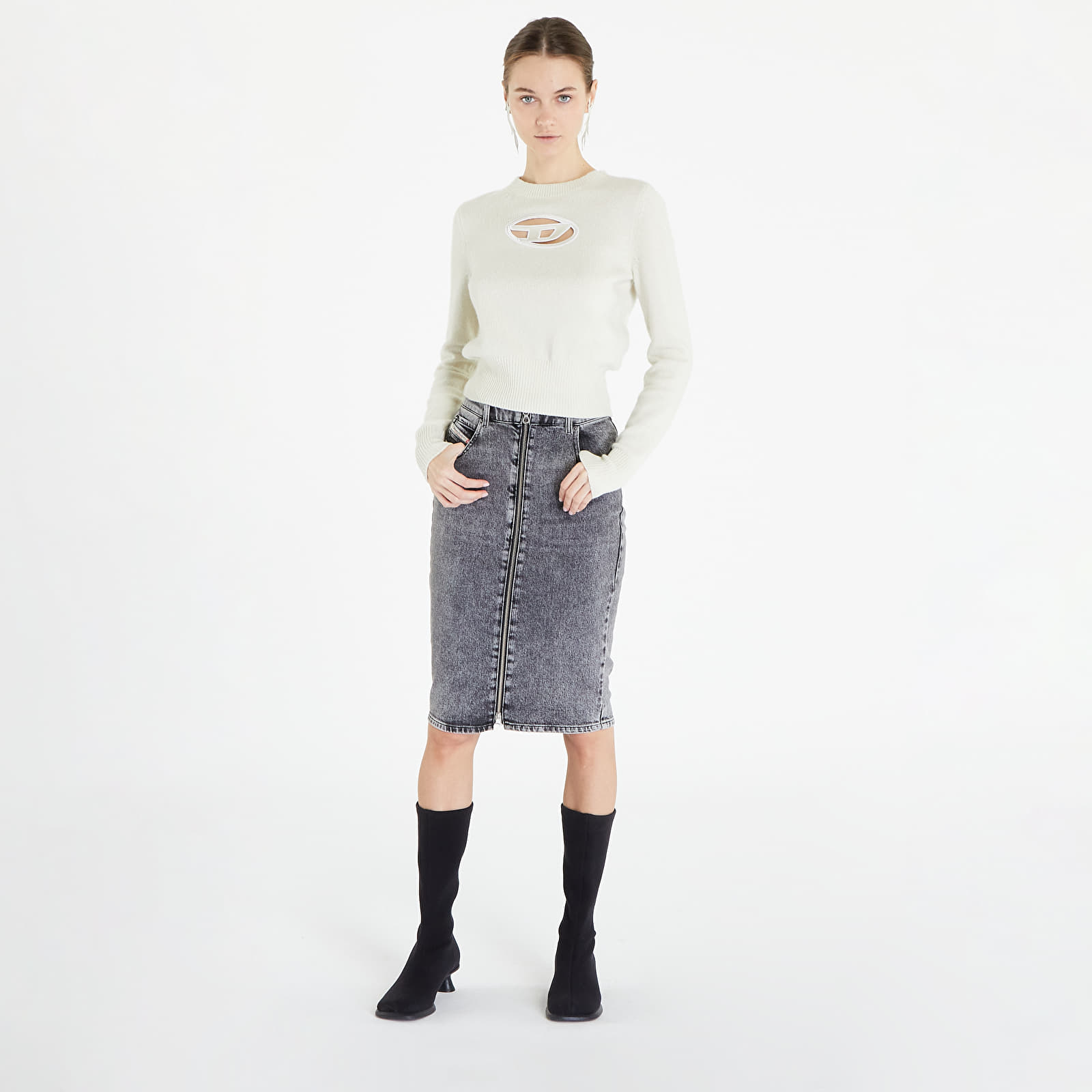 Sweaters Diesel M-Areesa Knitwear Silver Green