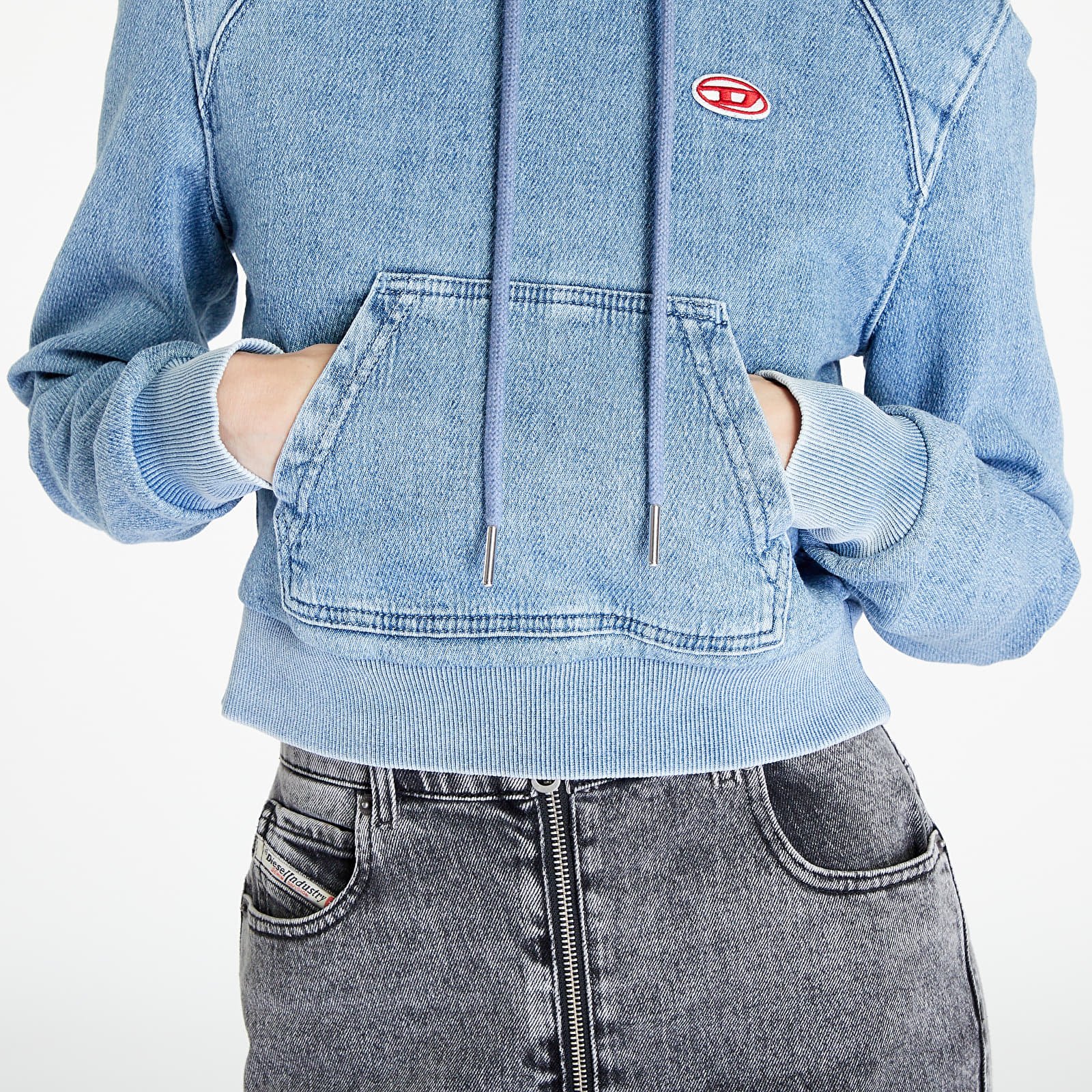 Džemperiai su gobtuvais ir džemperiai Diesel D-Angy-Hood-Ne Sweatshirt Blue