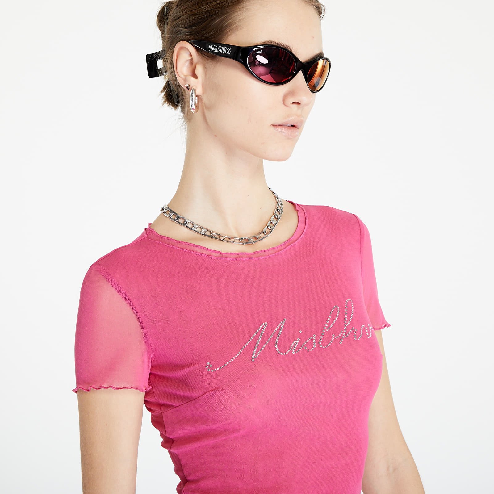 Tričká MISBHV Misbhv Crystal Mesh Baby T-Shirt Pink