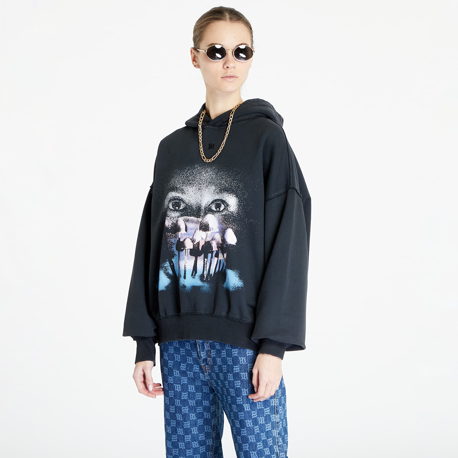 Mikiny MISBHV Mush Hoodie UNISEX Washed Black