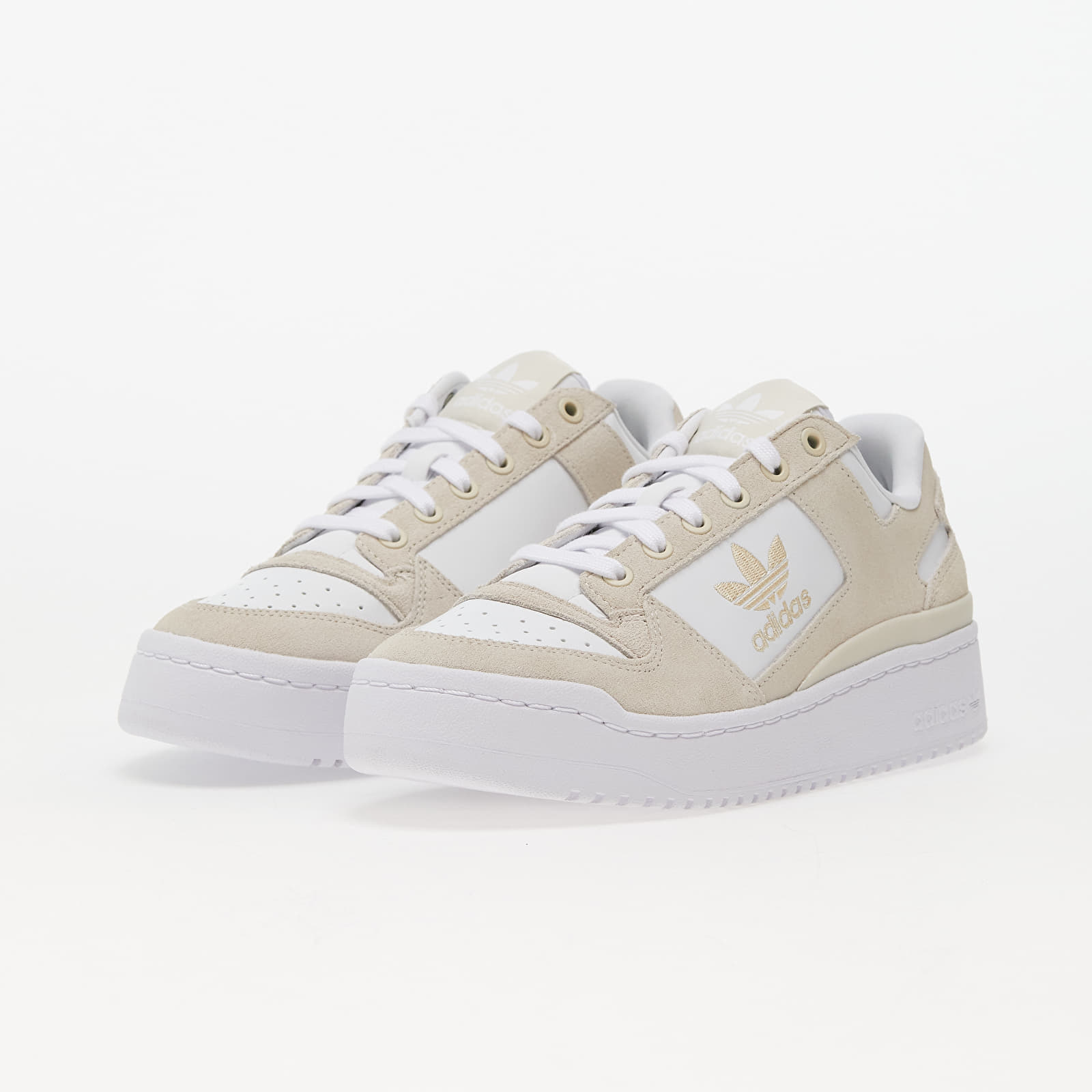 Dámske topánky a tenisky adidas Forum Bold W Aluminium/ Sand Strata/ Ftw White