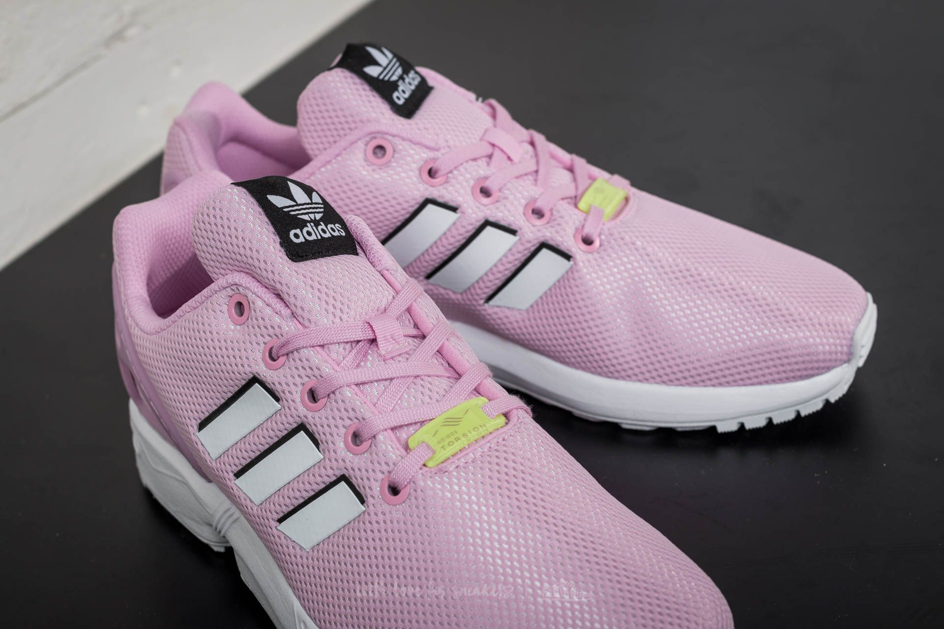 Kids sneakers and shoes adidas ZX Flux J Frost Pink Ftw White Ftw White Footshop