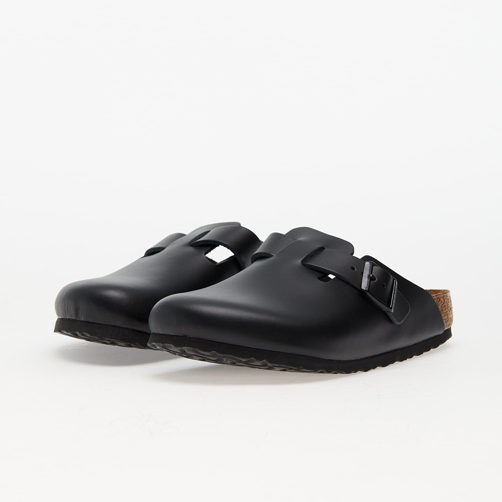 Férfi cipők Birkenstock Boston Natural Leather Black