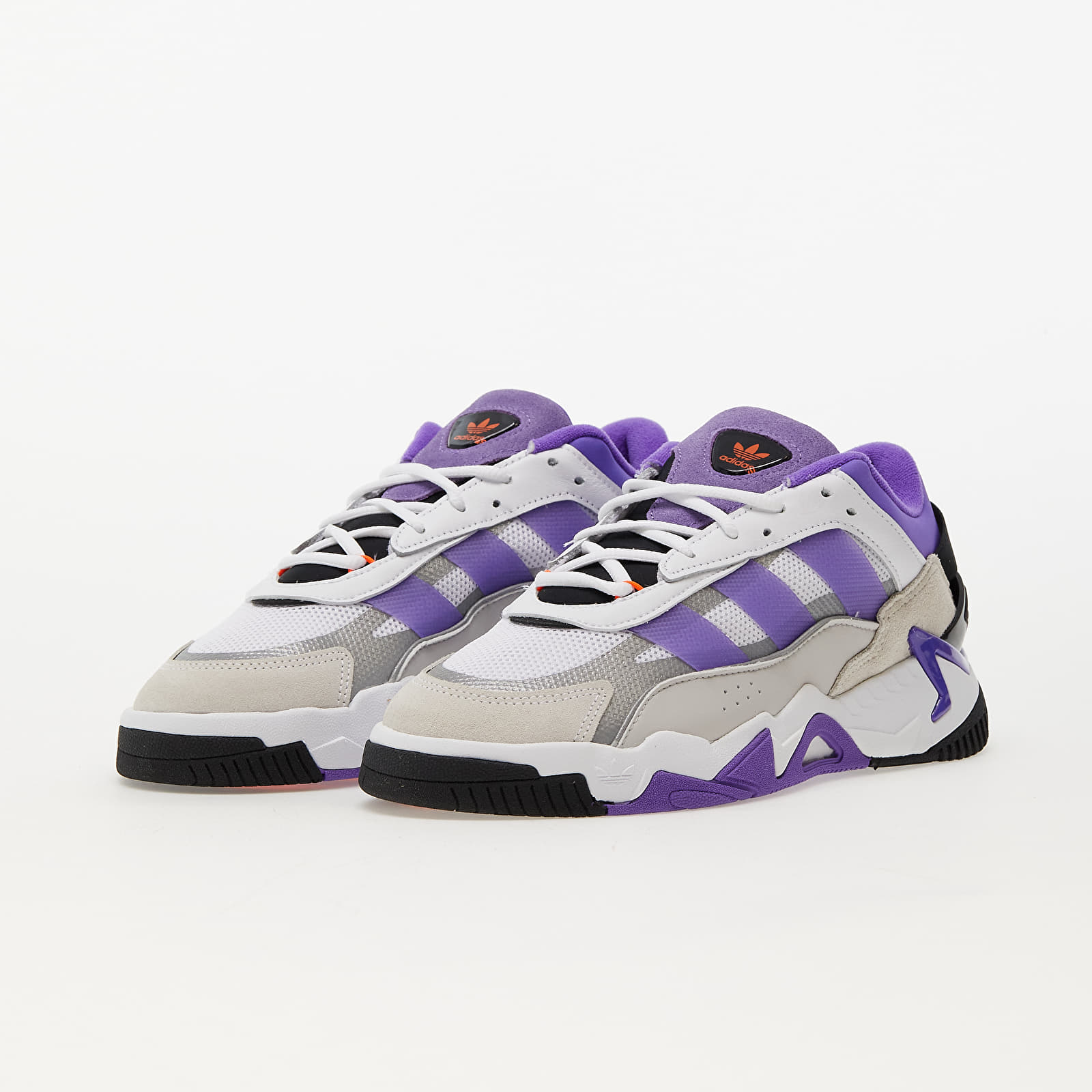 Adidas purple hotsell and white shoes