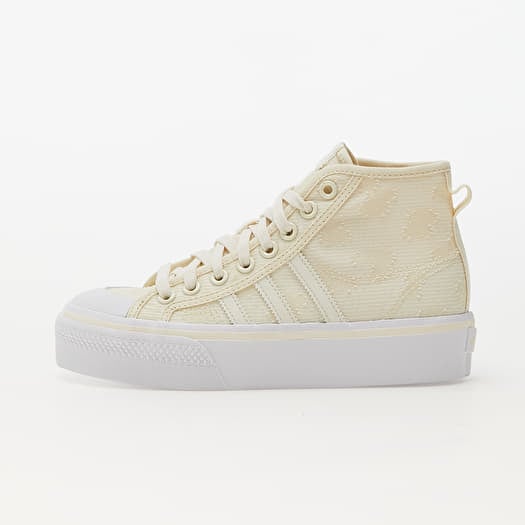 shoes Mid Platform Footshop adidas Cloud Women\'s White | Cream White/ White/ W Cream Nizza