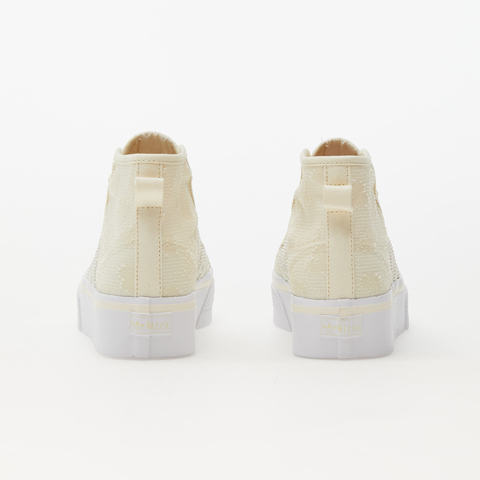 Încălțăminte și sneakerși pentru femei adidas Nizza Platform Mid W Cream White/ Cream White/ Cloud White