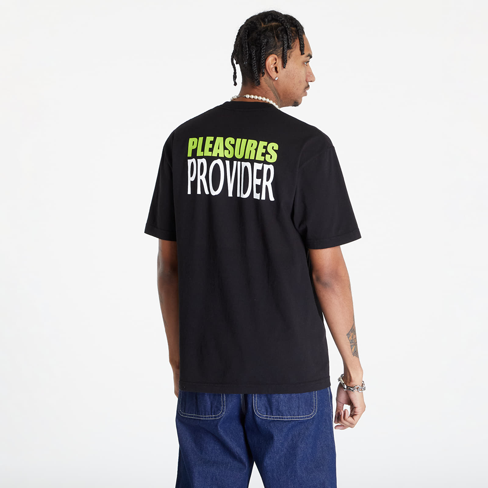 【PLEASURES】 N.E.R.D. X PLEASURES PROVIDER T-SHIRT Black PROVIDER T-SHIRT – PLEASURES