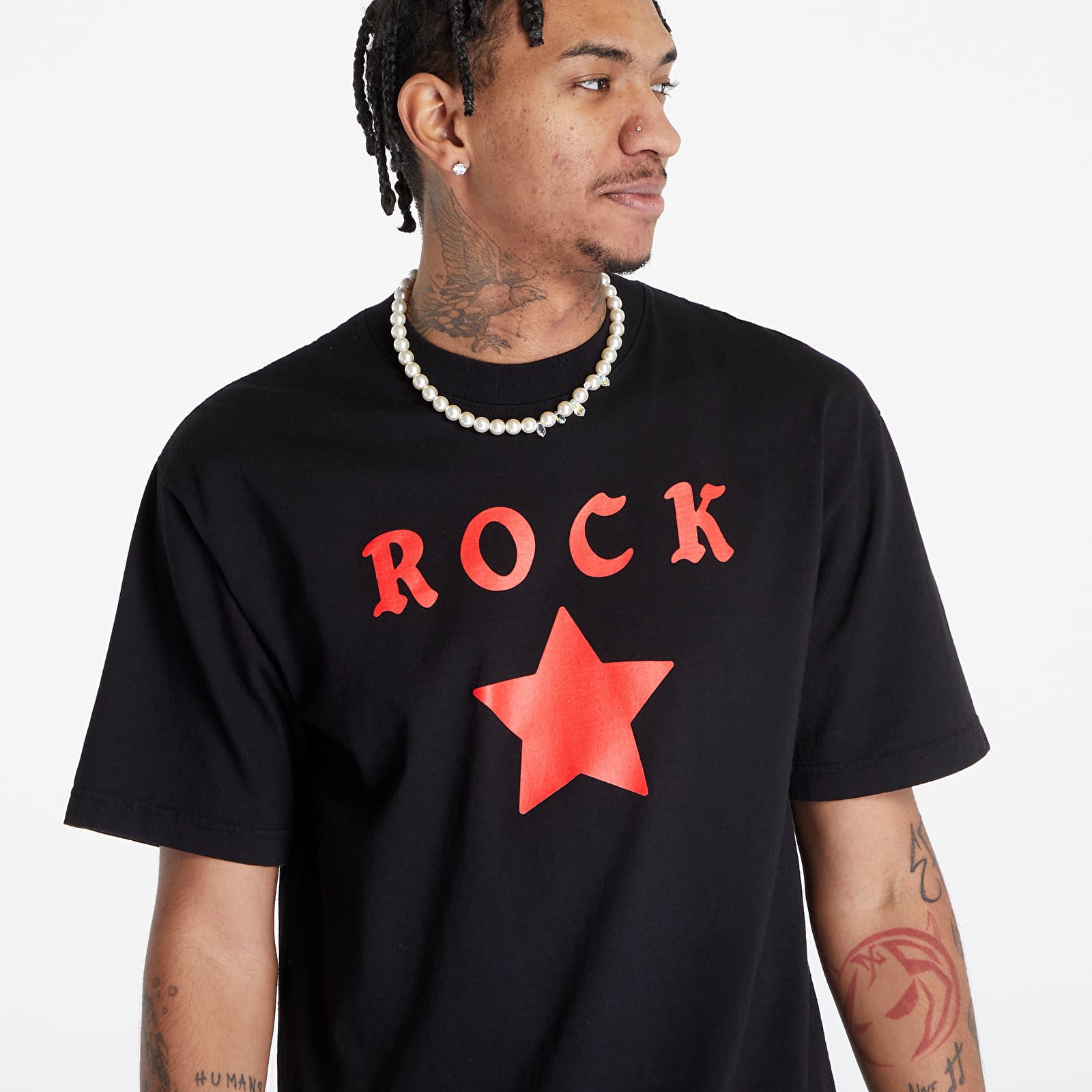 Koszulki PLEASURES x N.E.R.D Rockstar T-Shirt Black