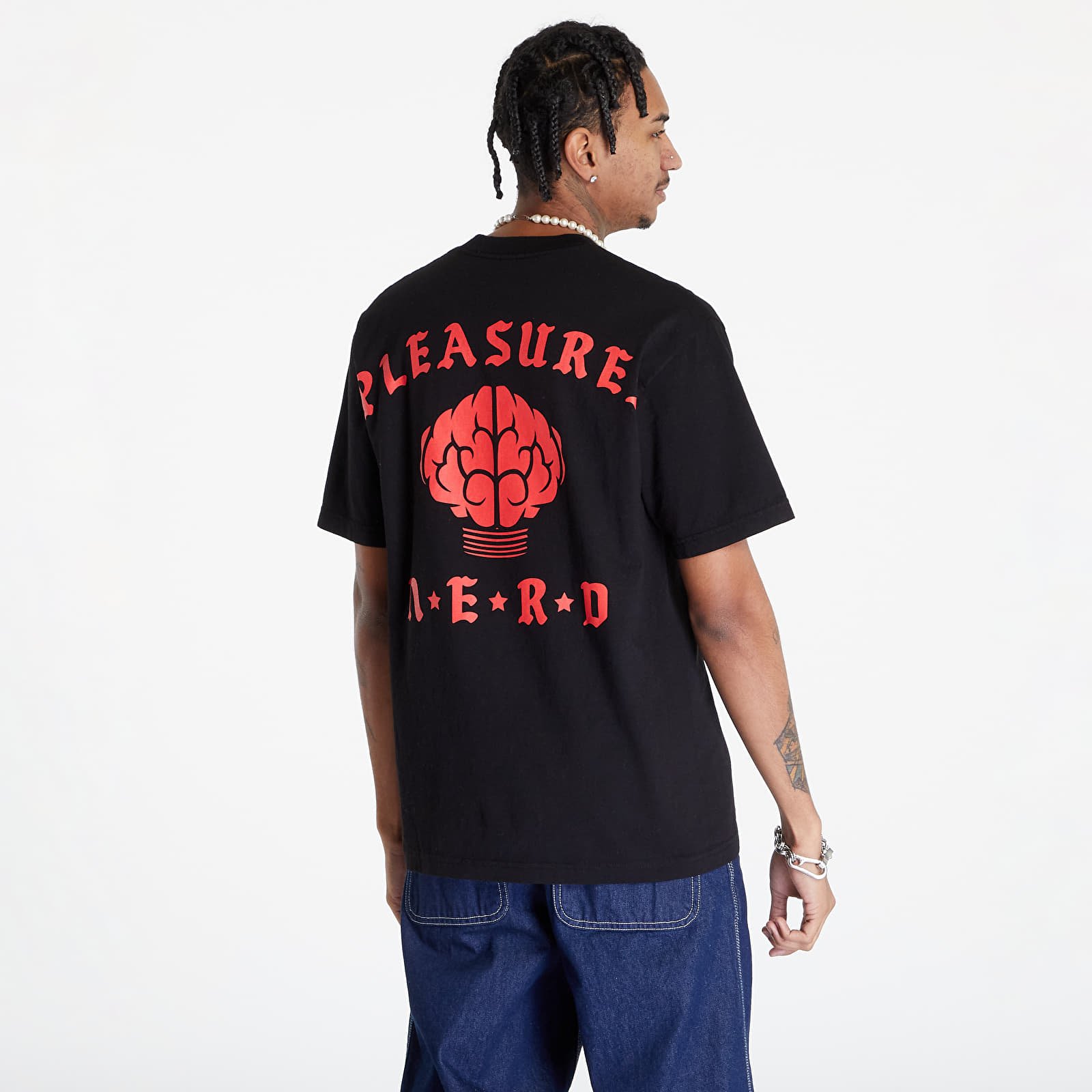 Koszulki PLEASURES x N.E.R.D Rockstar T-Shirt Black