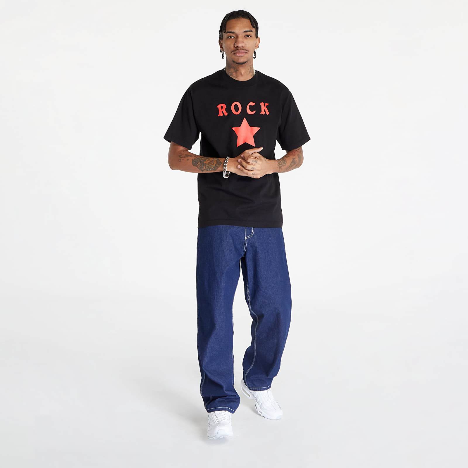 Koszulki PLEASURES x N.E.R.D Rockstar T-Shirt Black