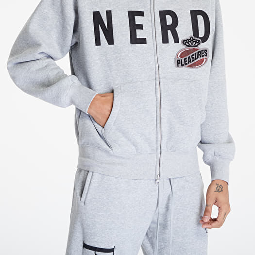 Felpe PLEASURES x N.E.R.D Full Zip Up Hoodie Heather Grey Footshop