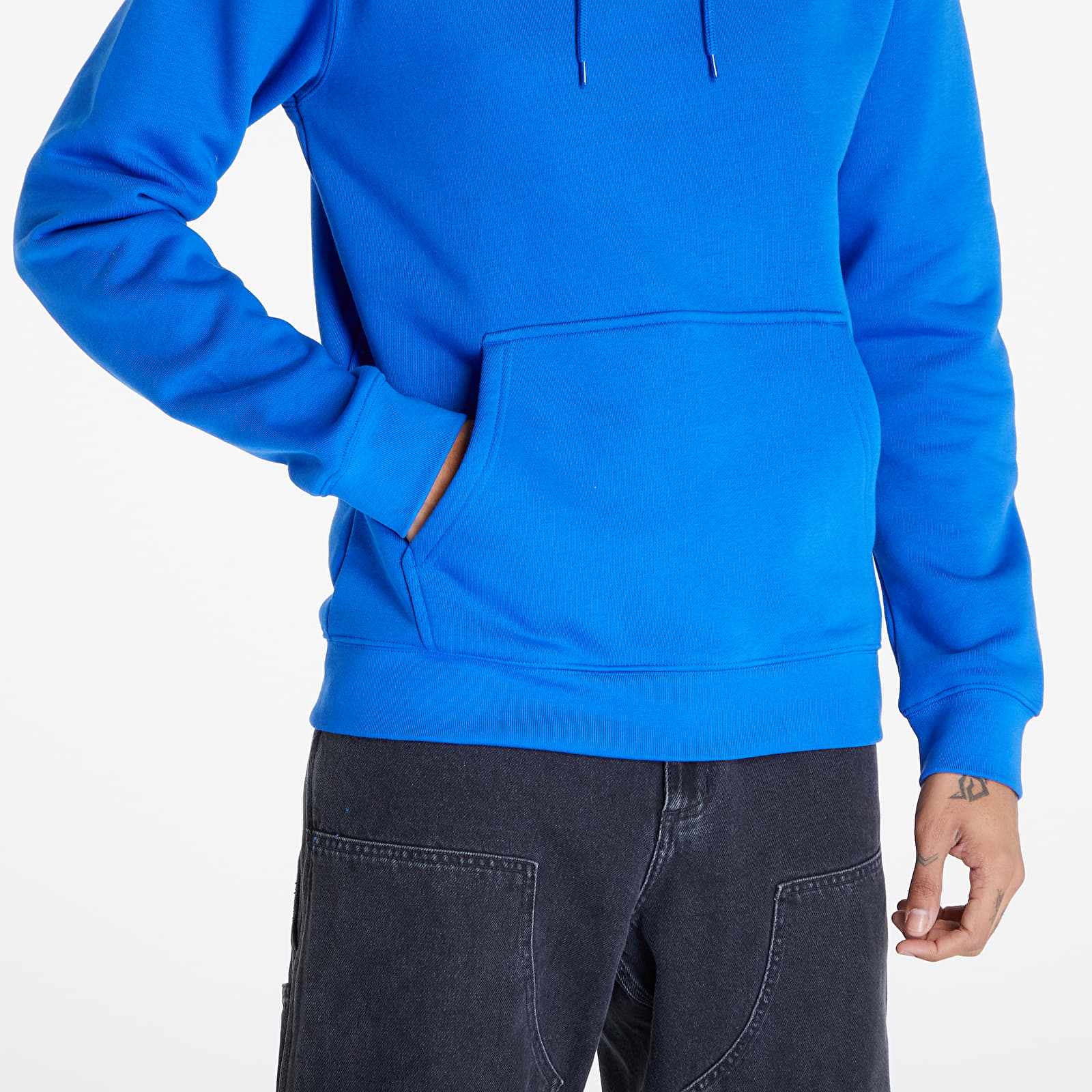 Mikiny adidas Originals Trefoil Essential Hoodie Semi Lucid Blue