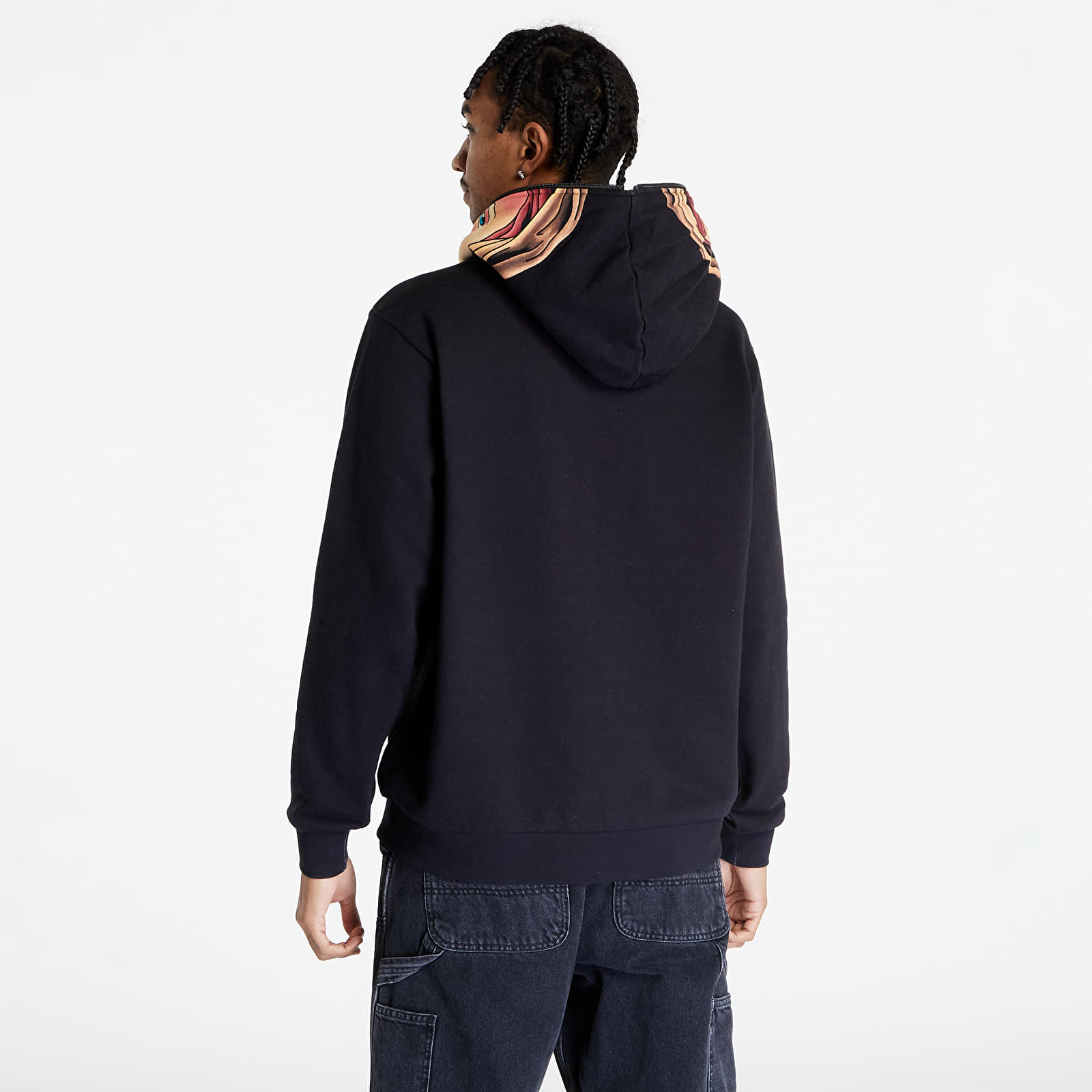 Mikiny RIPNDIP Mother Mary Full Zip Hoodie Black