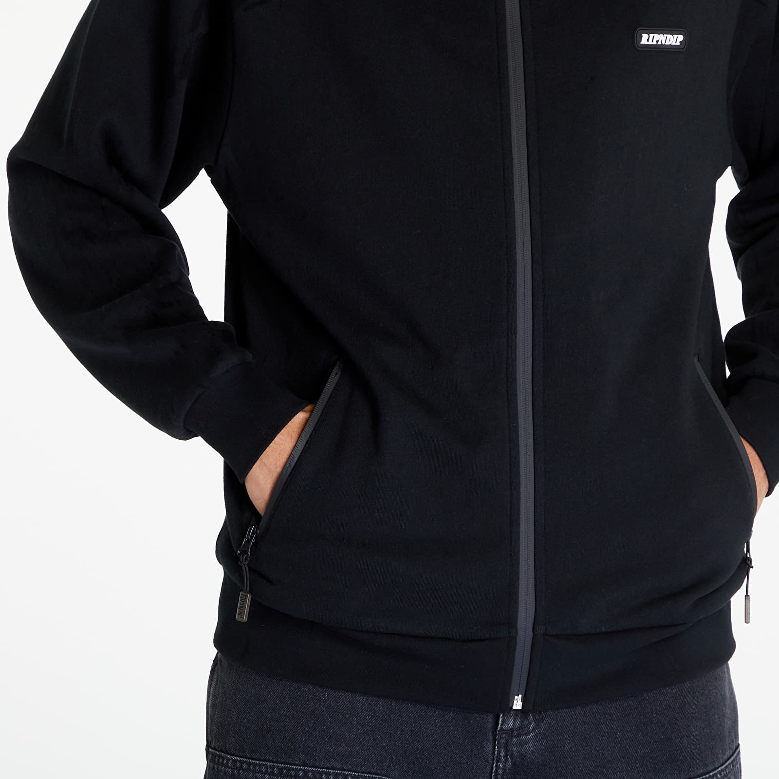 Mikiny RIPNDIP Fuckin Fuck Balaclava Full-Zip Hoodie Black