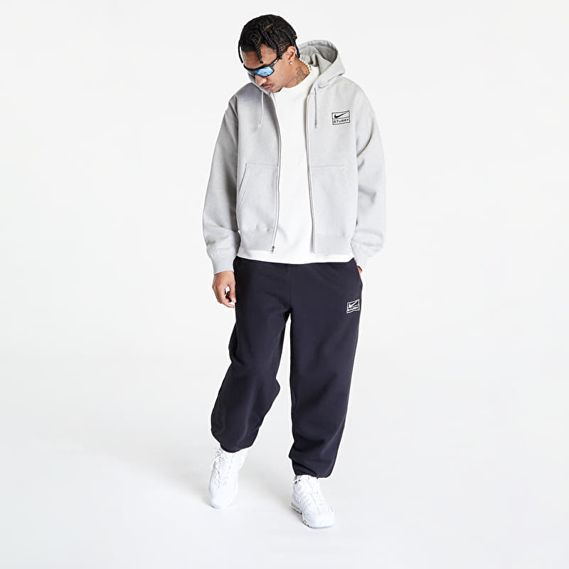 Nike U NRG x Stüssy Full-Zip Fleece Hoodie Grey Heather/ Black