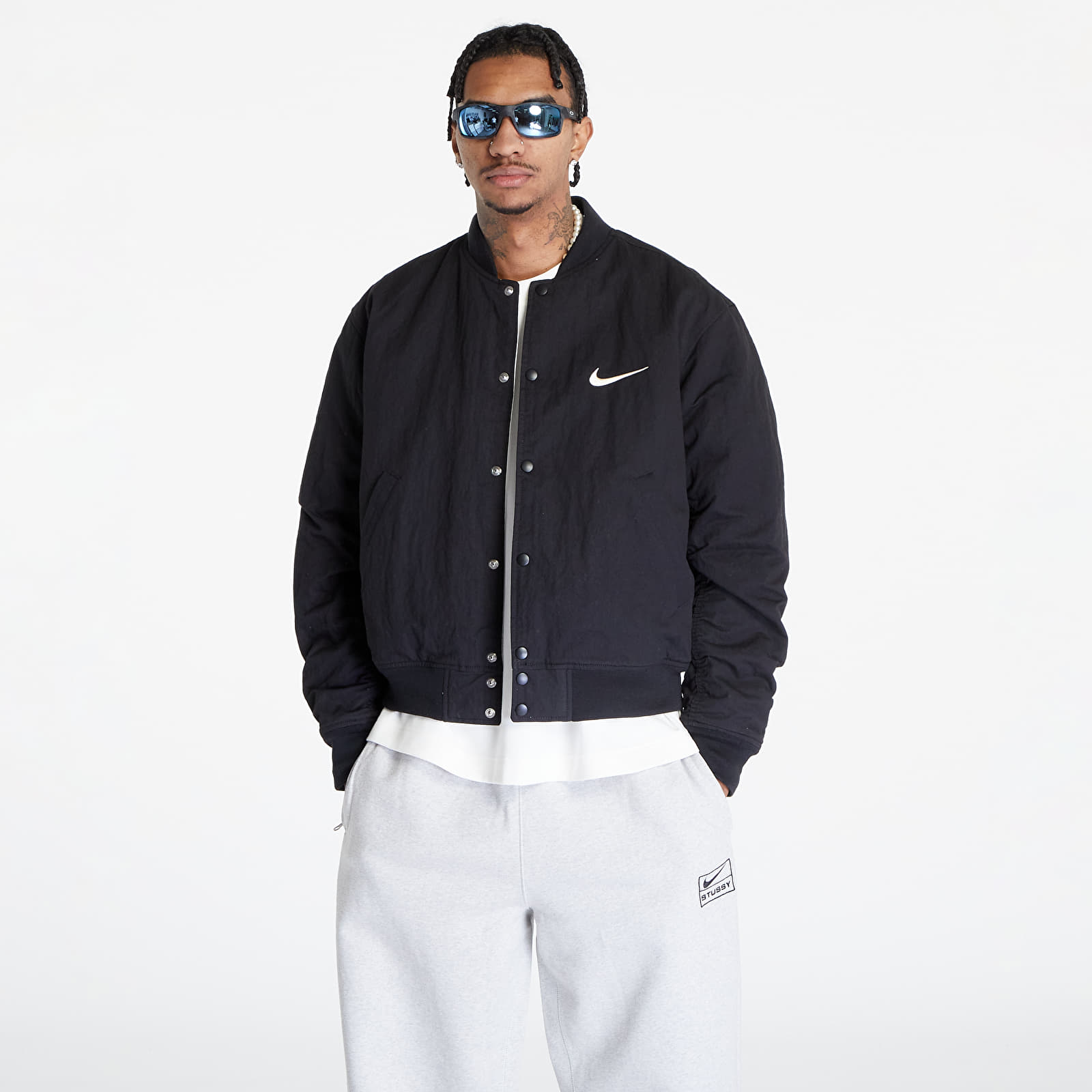 Giacche Nike U NRG x Stüssy Reversible Jacket Black/ Sail/ Sail