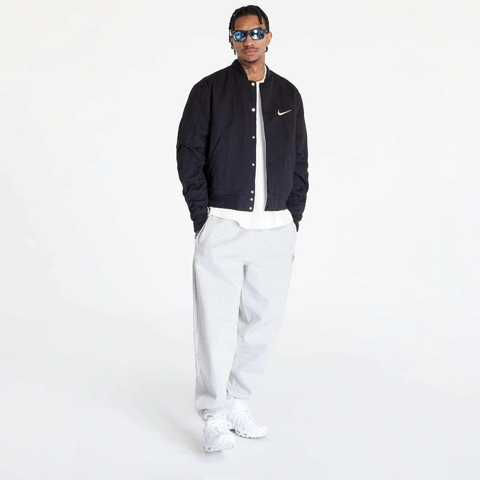 Giacche Nike U NRG x Stüssy Reversible Jacket Black/ Sail/ Sail