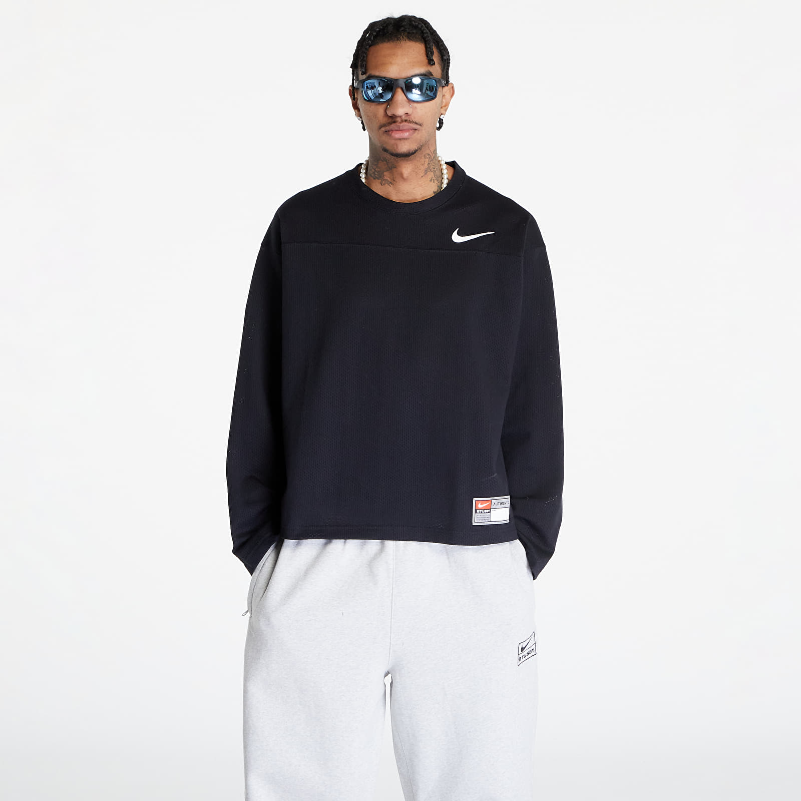 T-shirts Nike U NRG x Stüssy Long-Sleeve Top Black/ Sail | Footshop