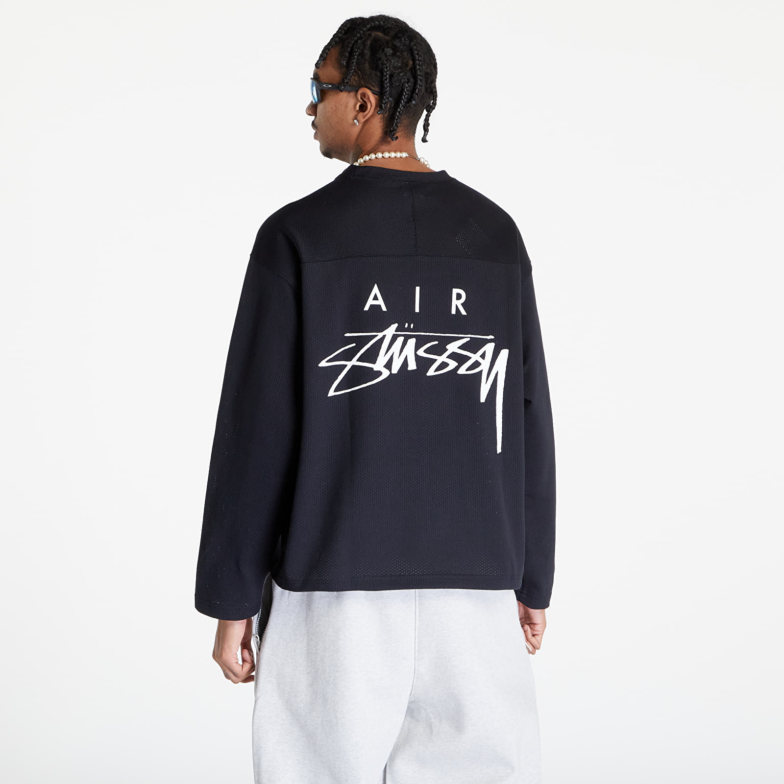 Magliette Nike U NRG x Stüssy Long-Sleeve Top Black/ Sail