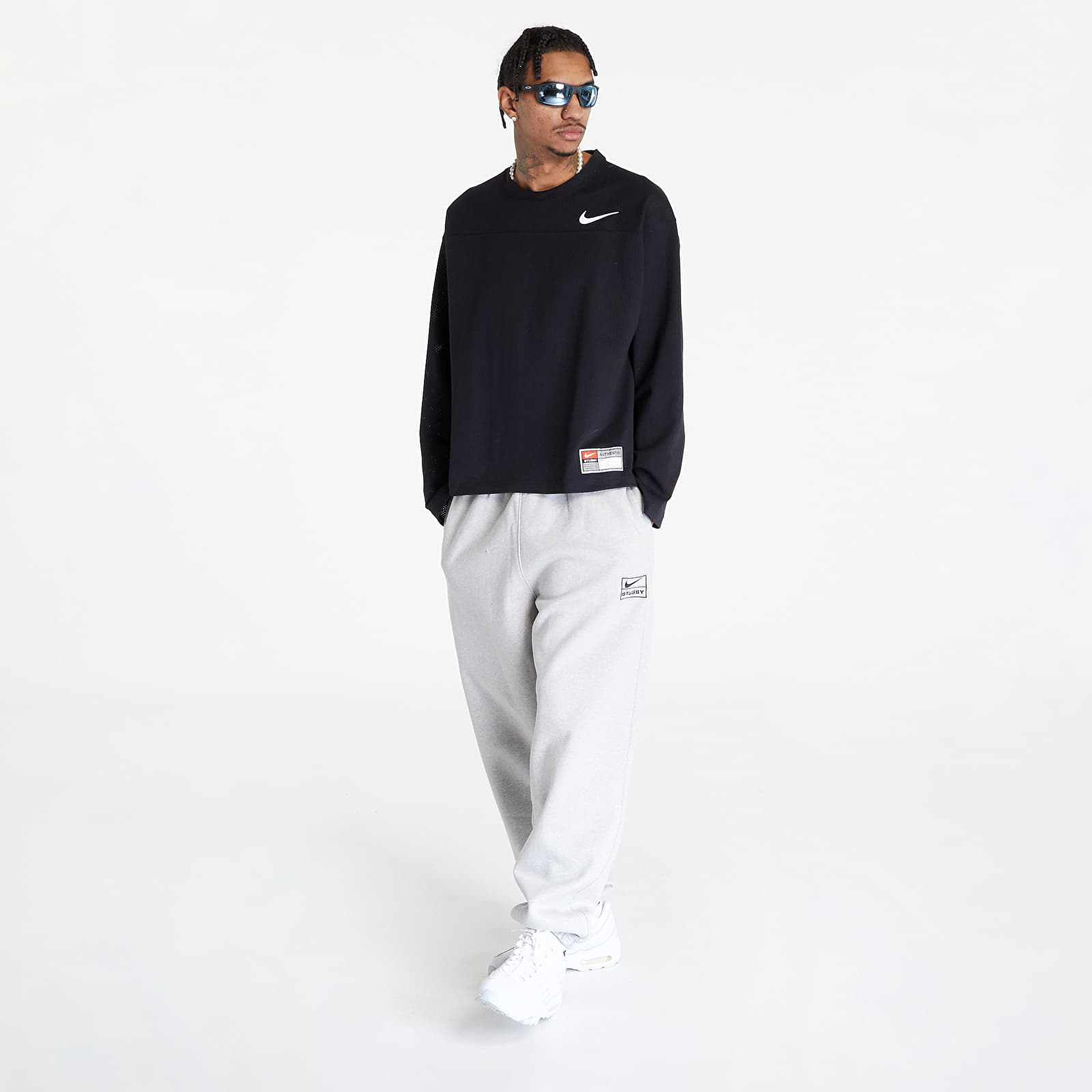Magliette Nike U NRG x Stüssy Long-Sleeve Top Black/ Sail