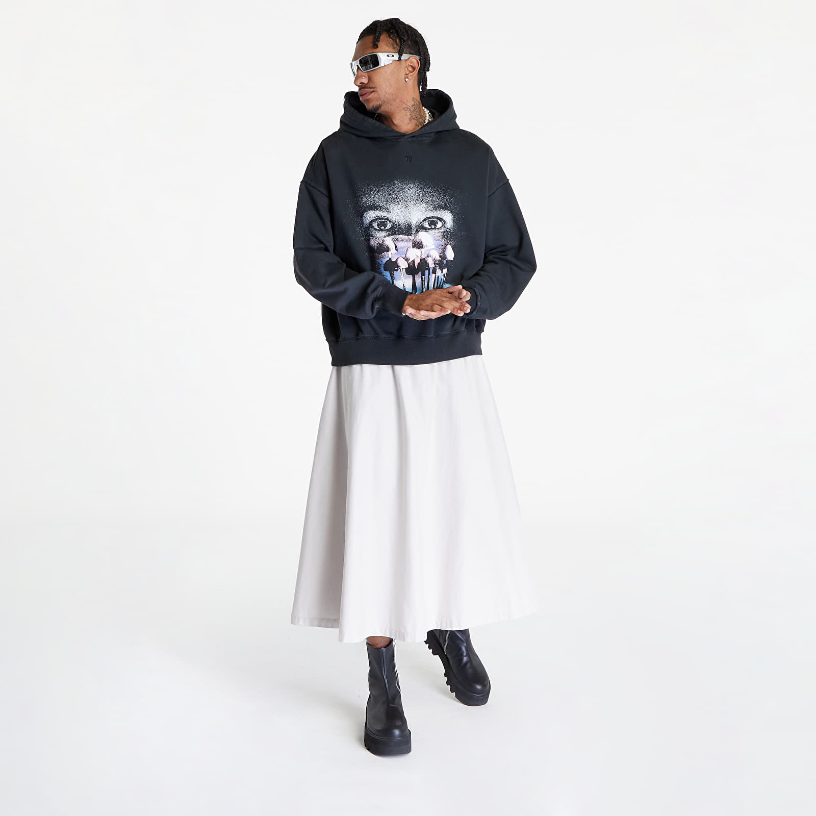 Mikiny MISBHV Mush Hoodie UNISEX Washed Black