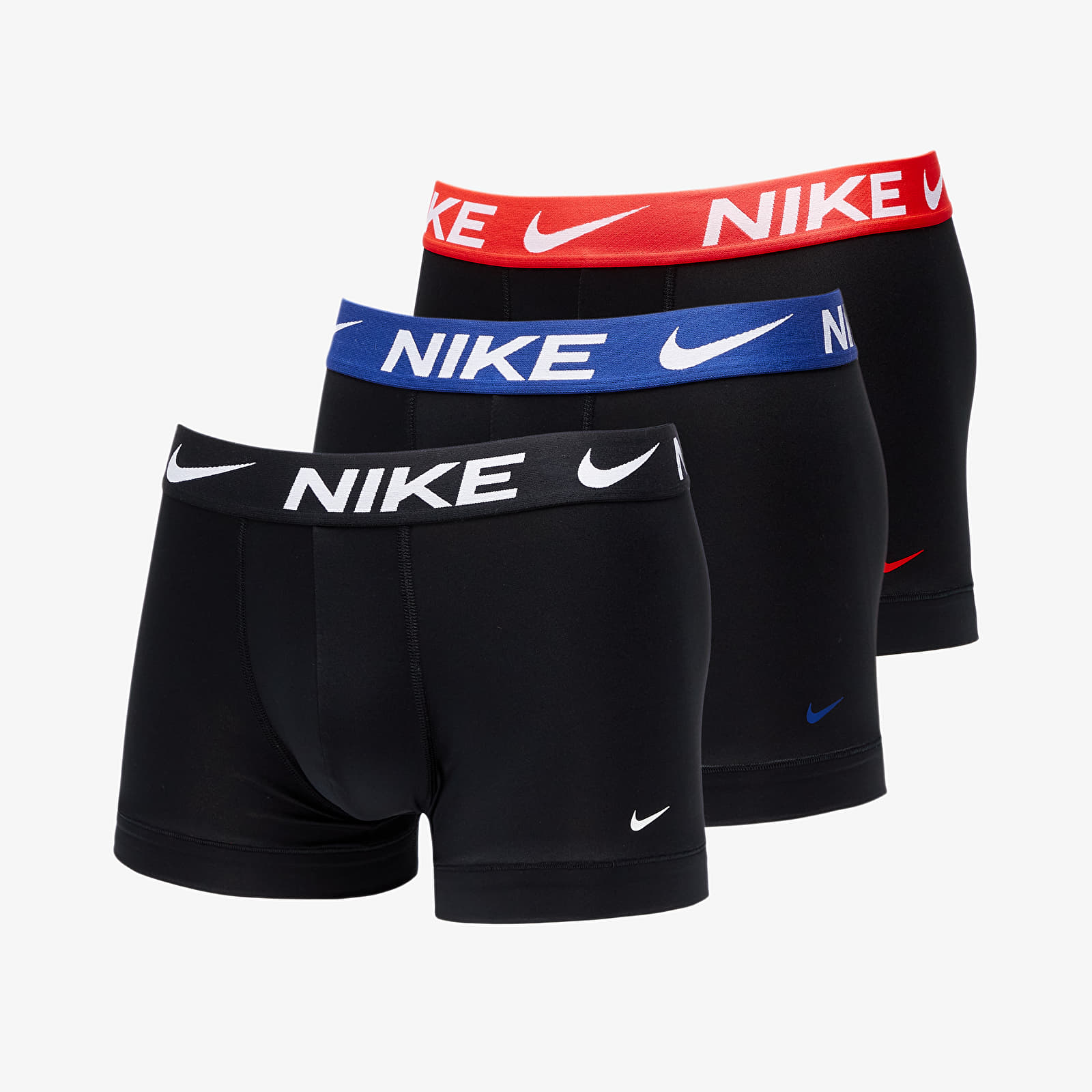 Boxer shorts Nike Dri-FIT Essential Micro Trunk 3-Pack Black/ Iren Red WB/ Deep Royal WB/ Black WB