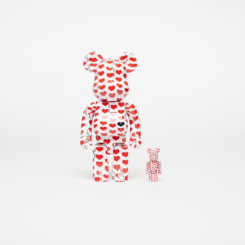 Medicom Toy BE@RBRICK White Heart 100% & 400% Set