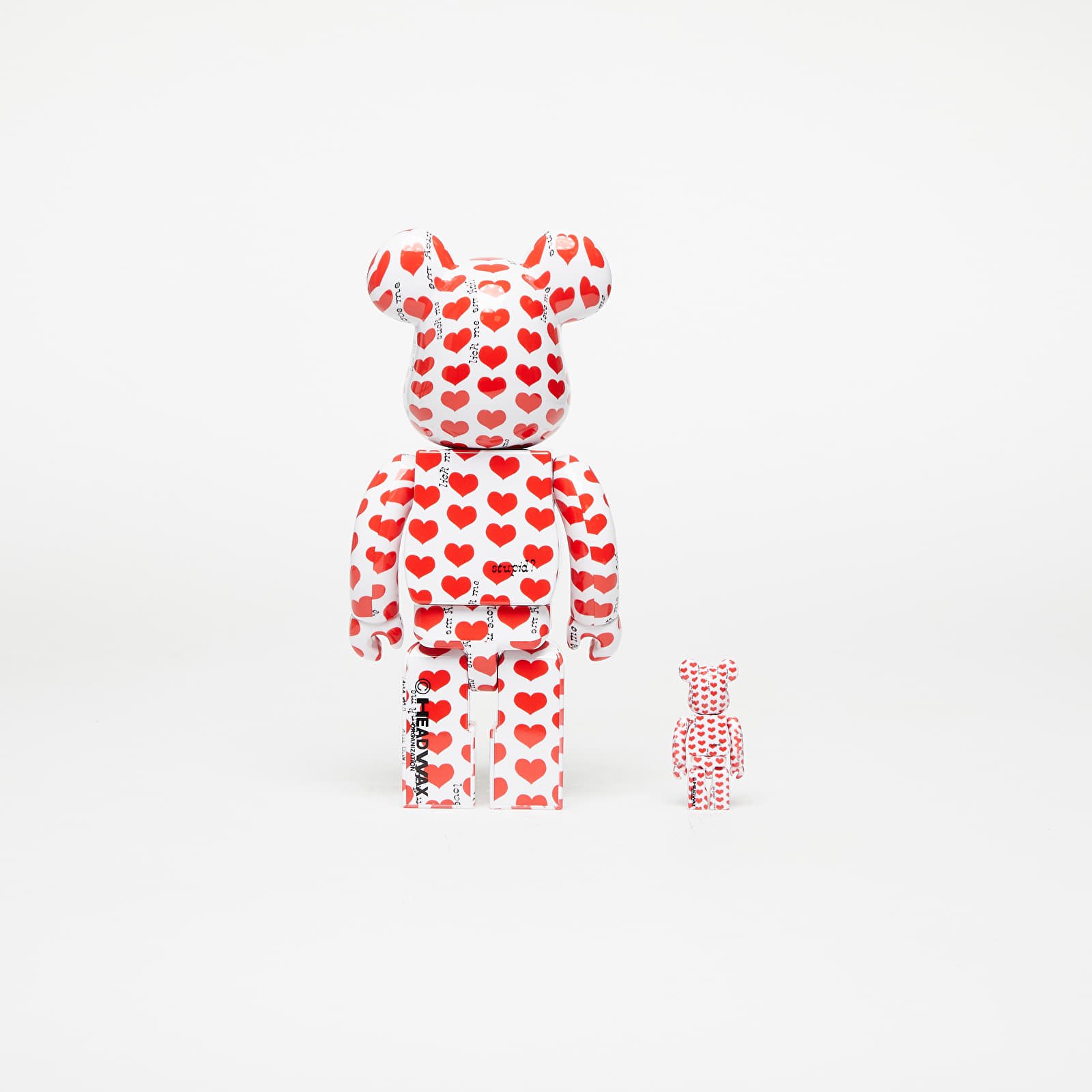 MEDICOM TOY - BE@RBRICK White Heart 100％ & 400％