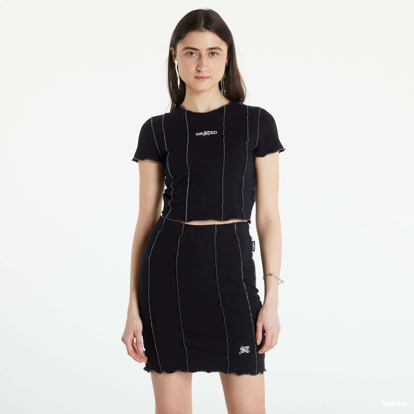 Moteriški marškinėliai Wasted Paris Destiny Top Black