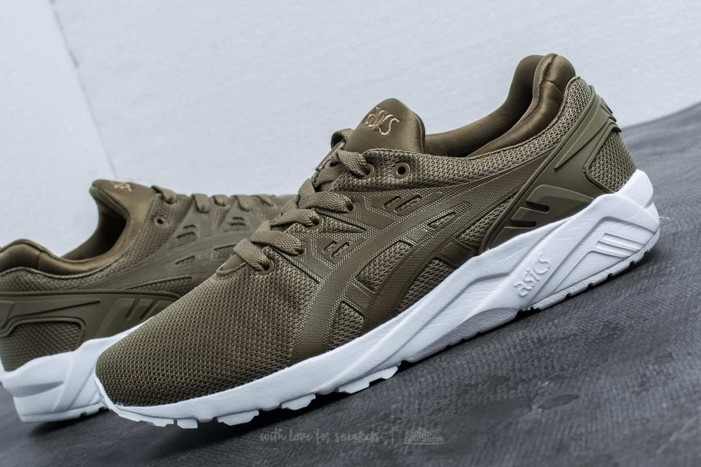 Asics gel kayano trainer black martini olive discount