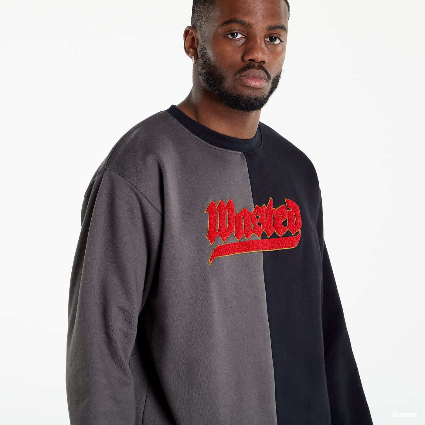 Sweatjacken und Sweatshirts Wasted Paris Crew Neck Fury Bicolor Dark Grey/ Black
