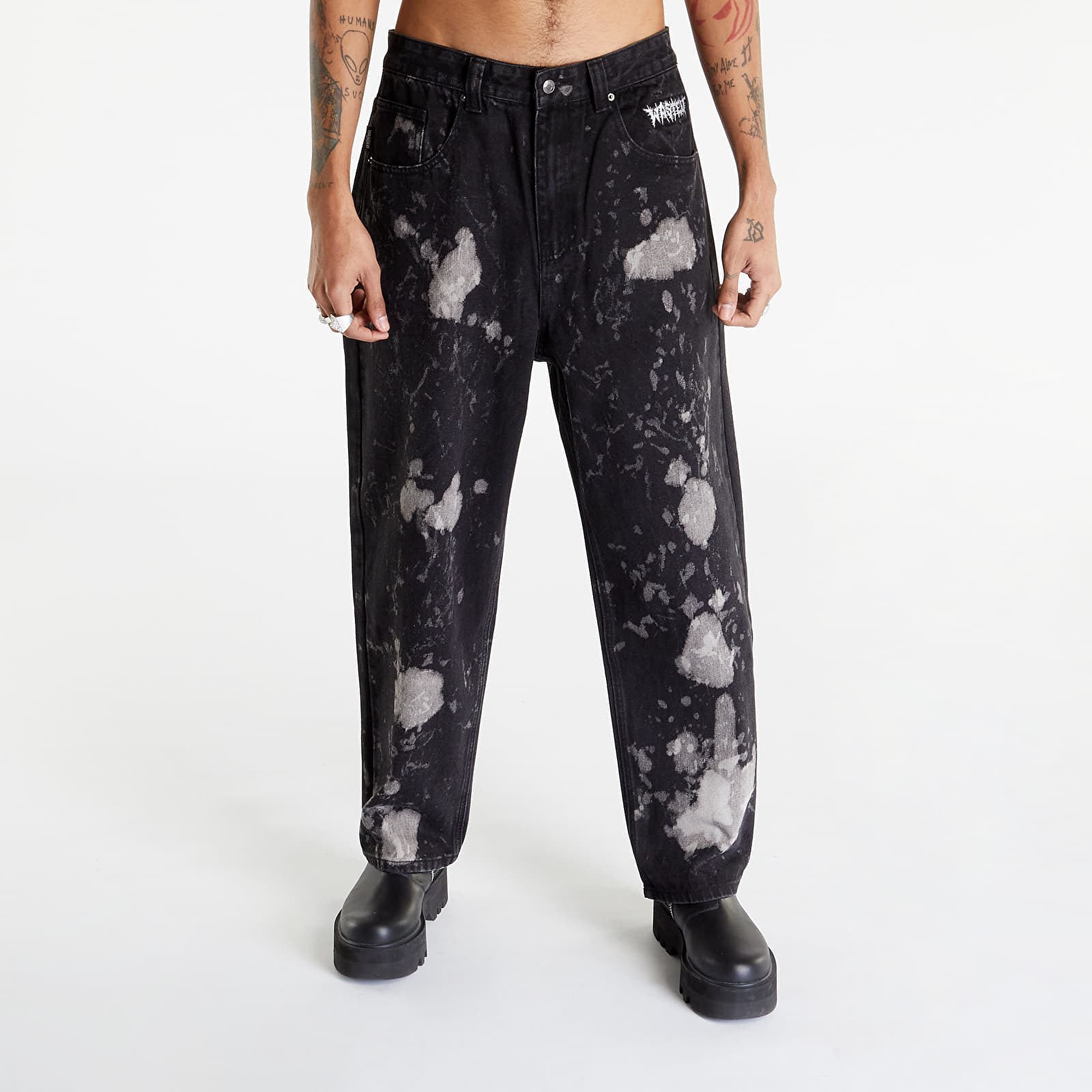 Vyriškos kelnės Wasted Paris Pant Casper Exit Bleach Black/ Grey
