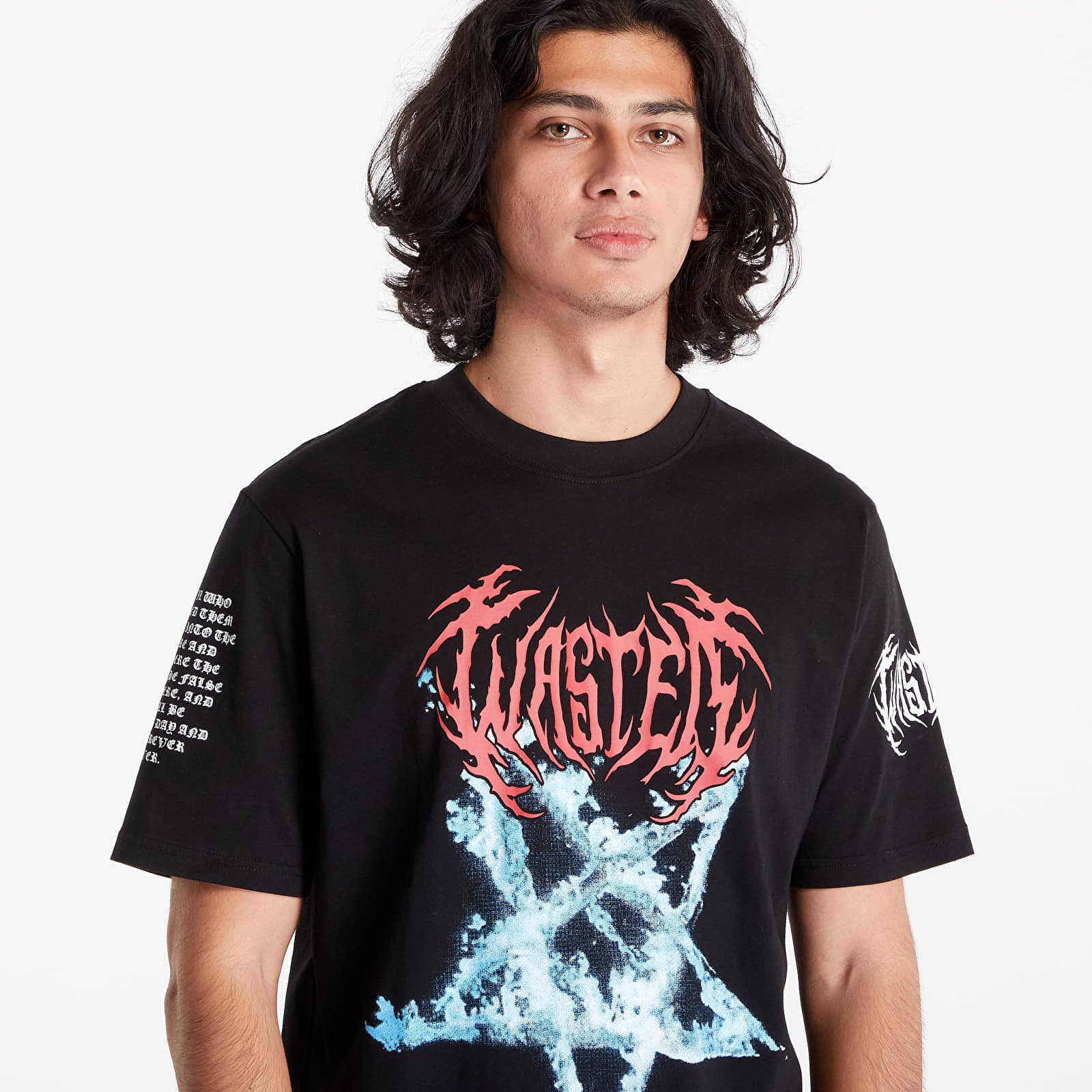 Férfi pólok Wasted Paris T-Shirt Hell Nation Black