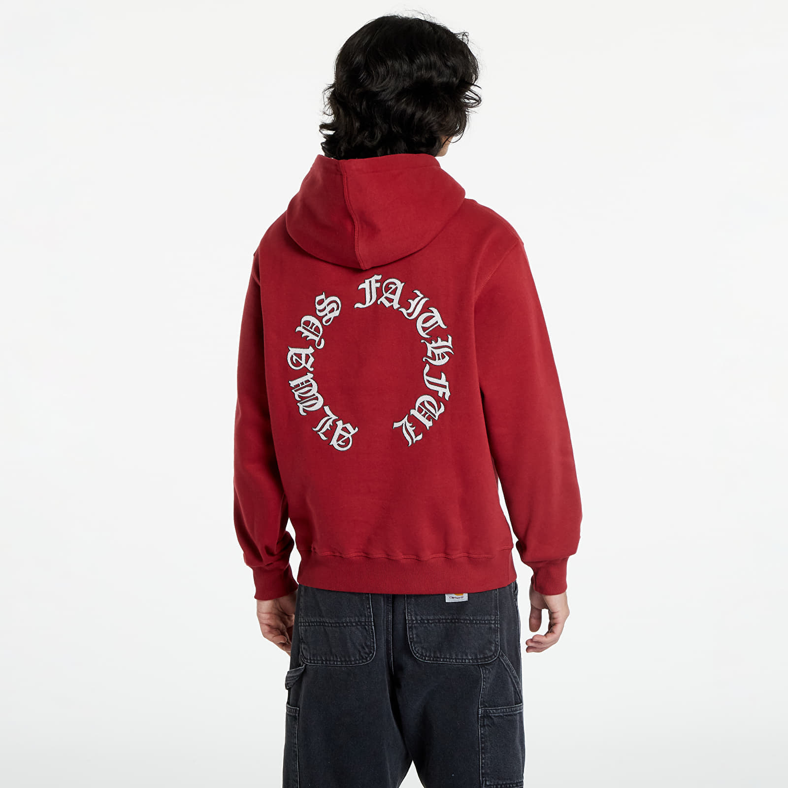 Férfi kapucnis pulcsik Wasted Paris Hoodie Fate Burnt Red