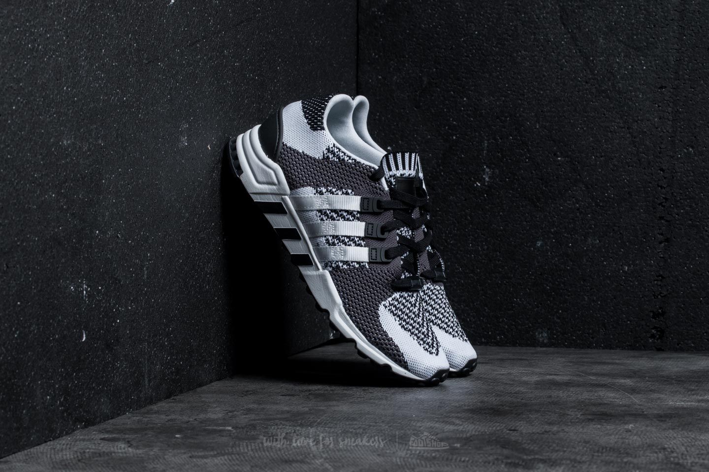 Scarpe uomo adidas Equipment Support RF Primeknit Core Black Vintage White Utility Black Footshop